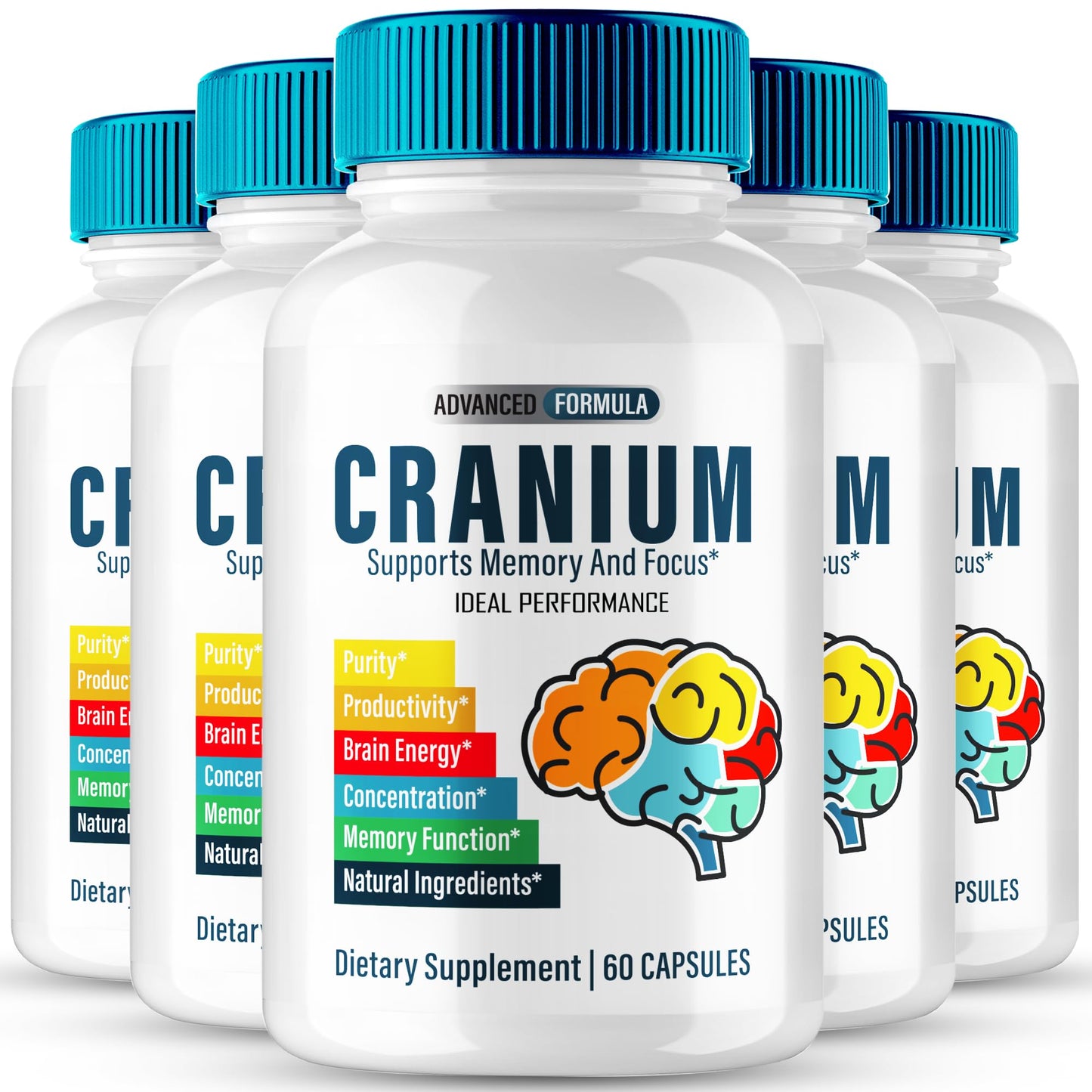 IDEAL PERFORMANCE Cranium Brain & Memory Supplement Capsules 300