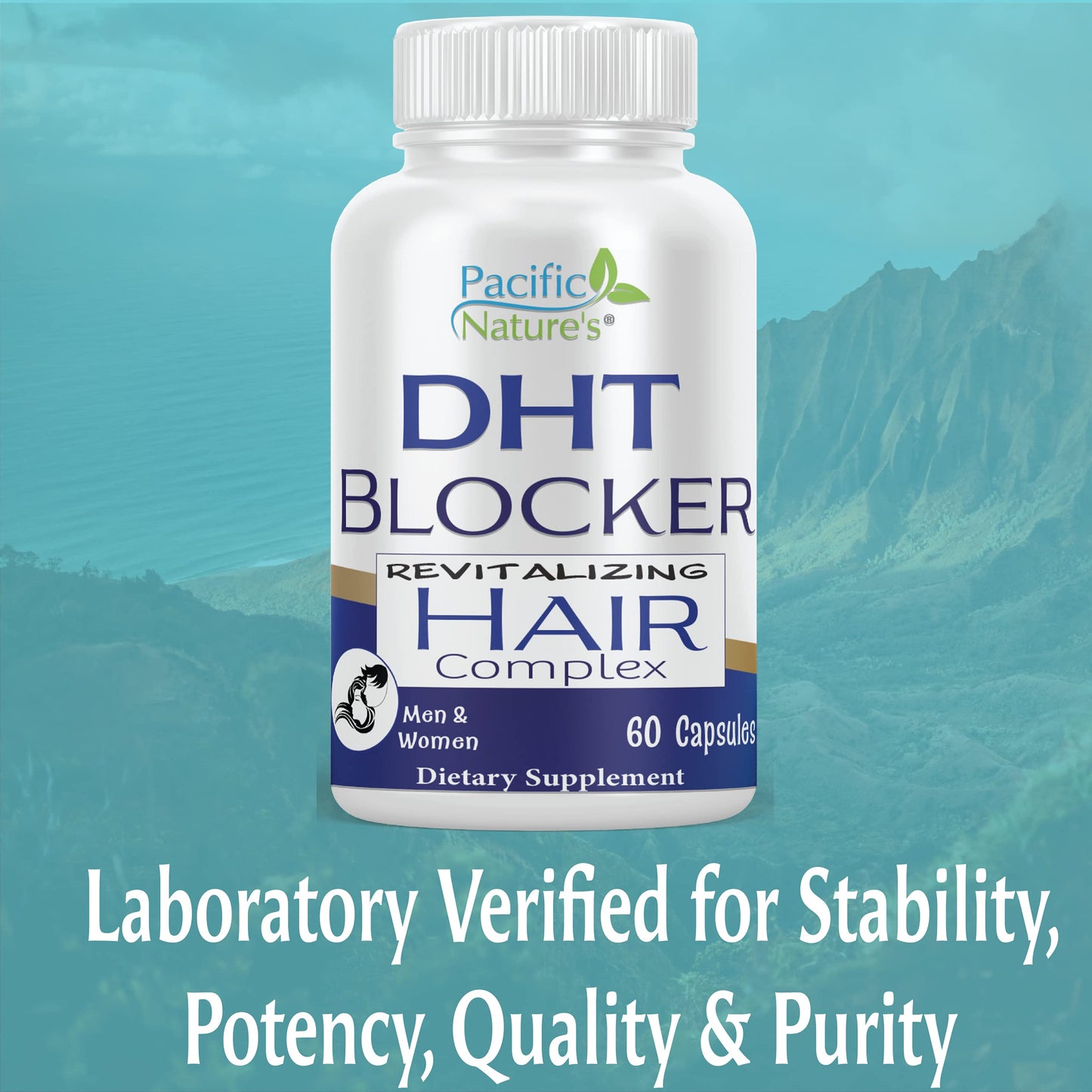 Pacific Nature's DHT Blocker Revitalizing Hair Growth Supplement, 60 Capsules