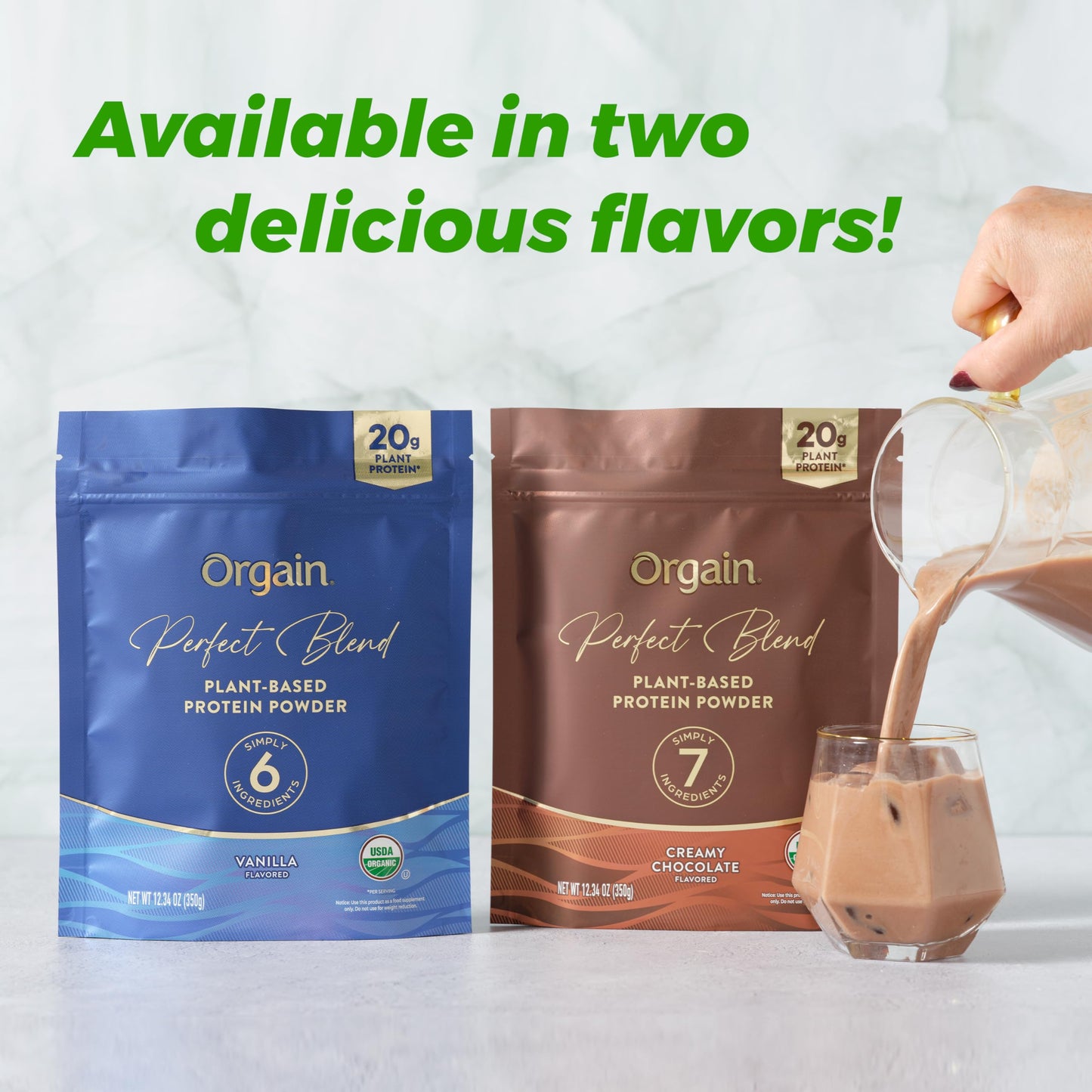Orgain Organic Vegan Perfect Blend Protein Powder 12.34 Ounce