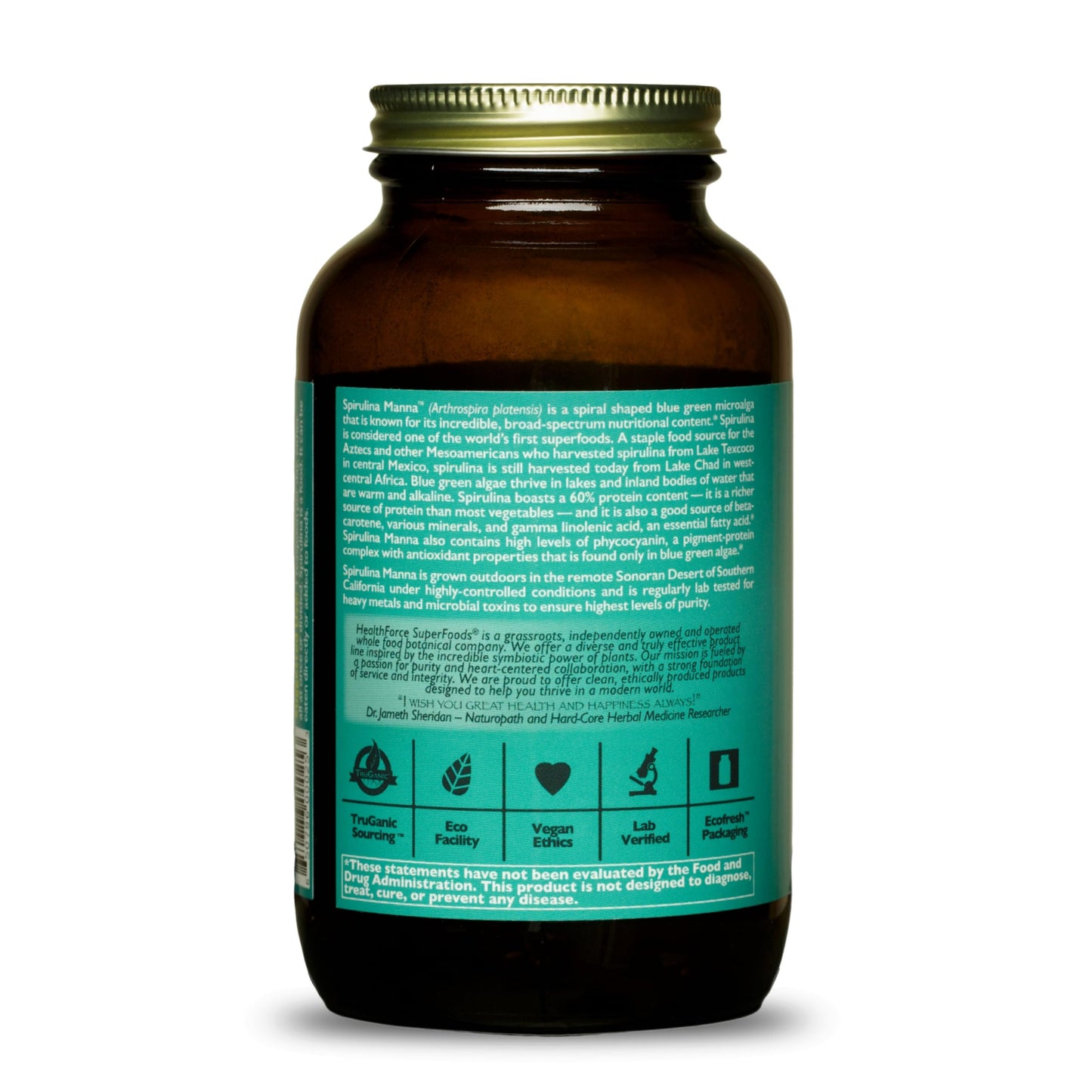HEALTHFORCE SUPERFOODS Spirulina Manna Powder 5.25 oz