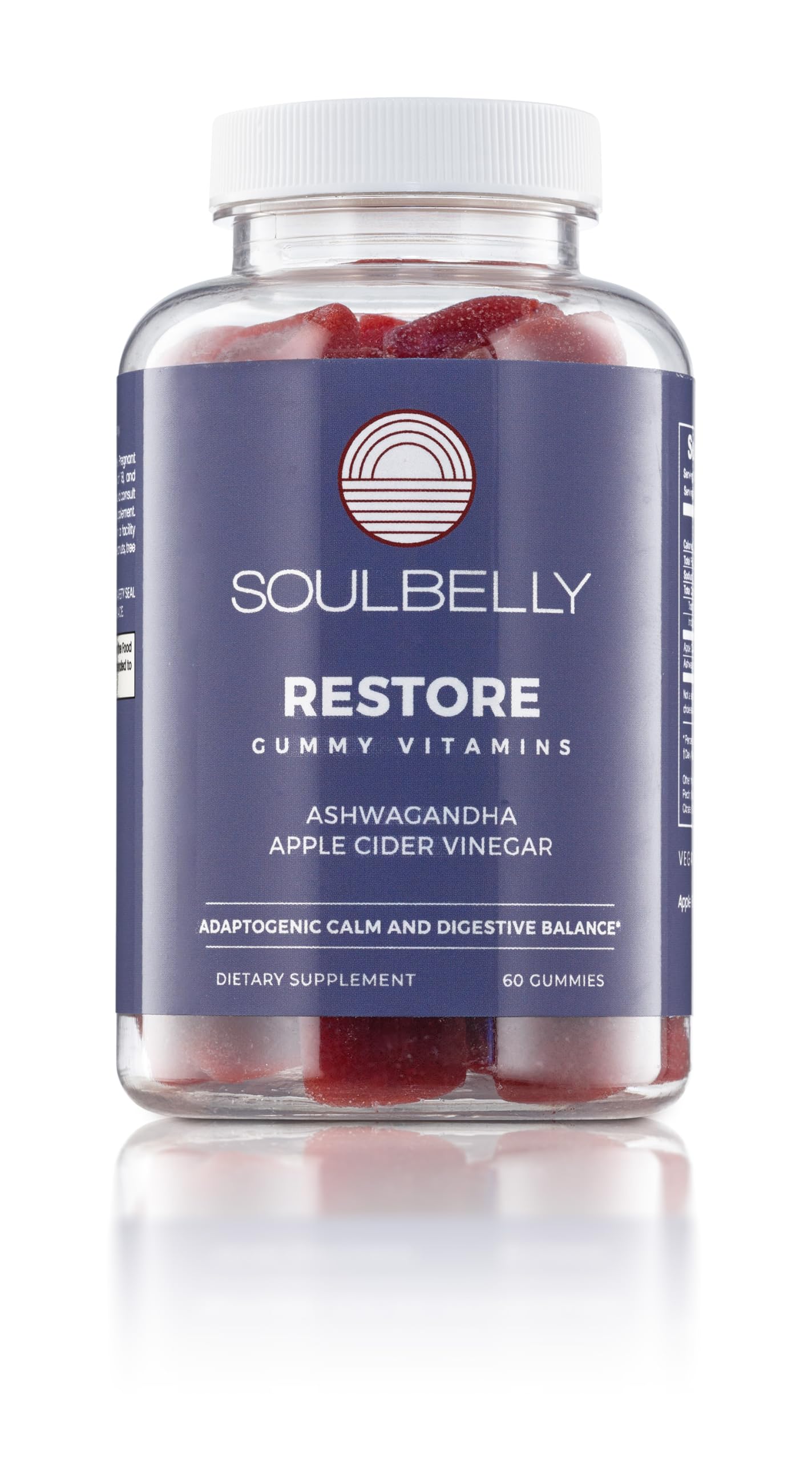 SOULBELLY Ashwagandha + Apple Cider Vinegar Gummies 60 Count