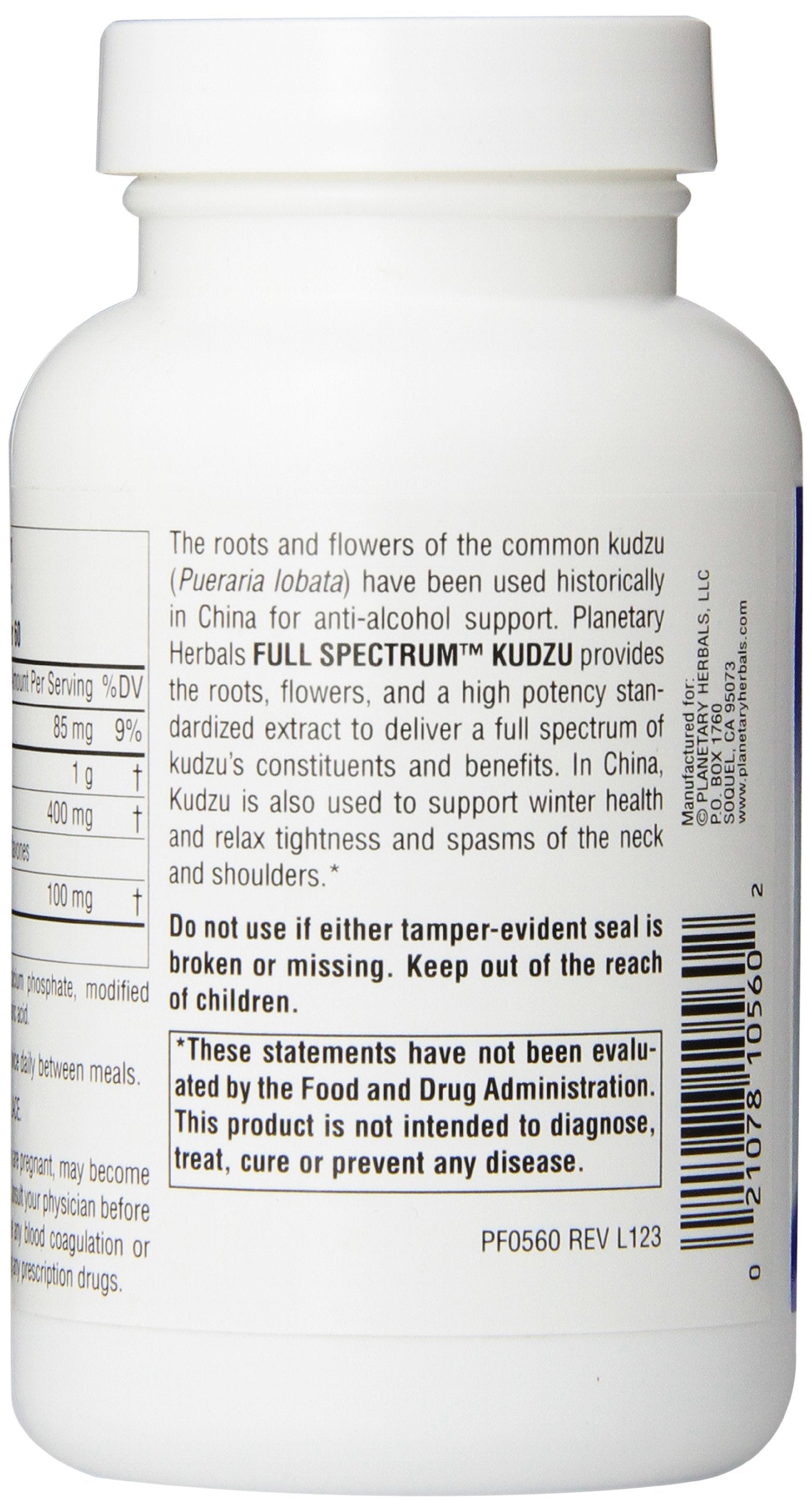Planetary Herbals Full Spectrum Kudzu Tablets, 120 Count