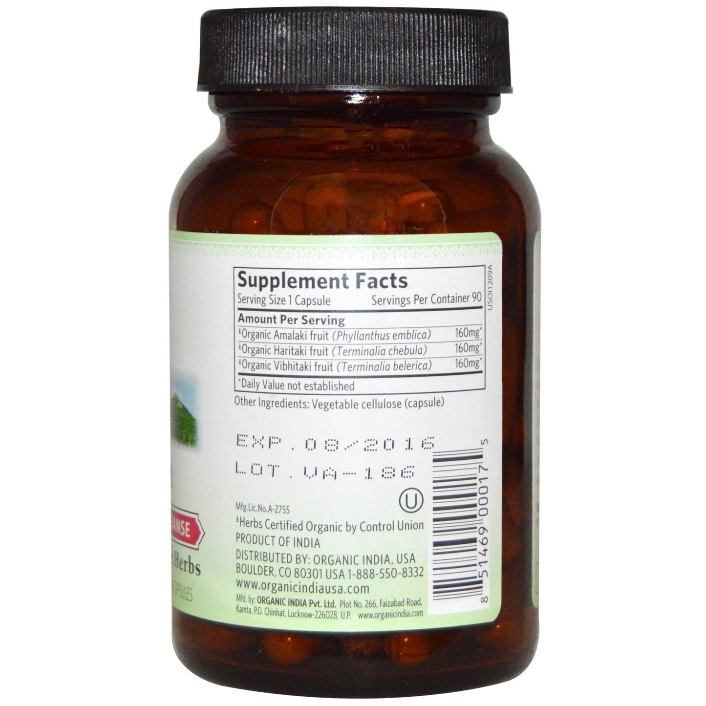 Organic India Triphala Capsule 180 Capsules
