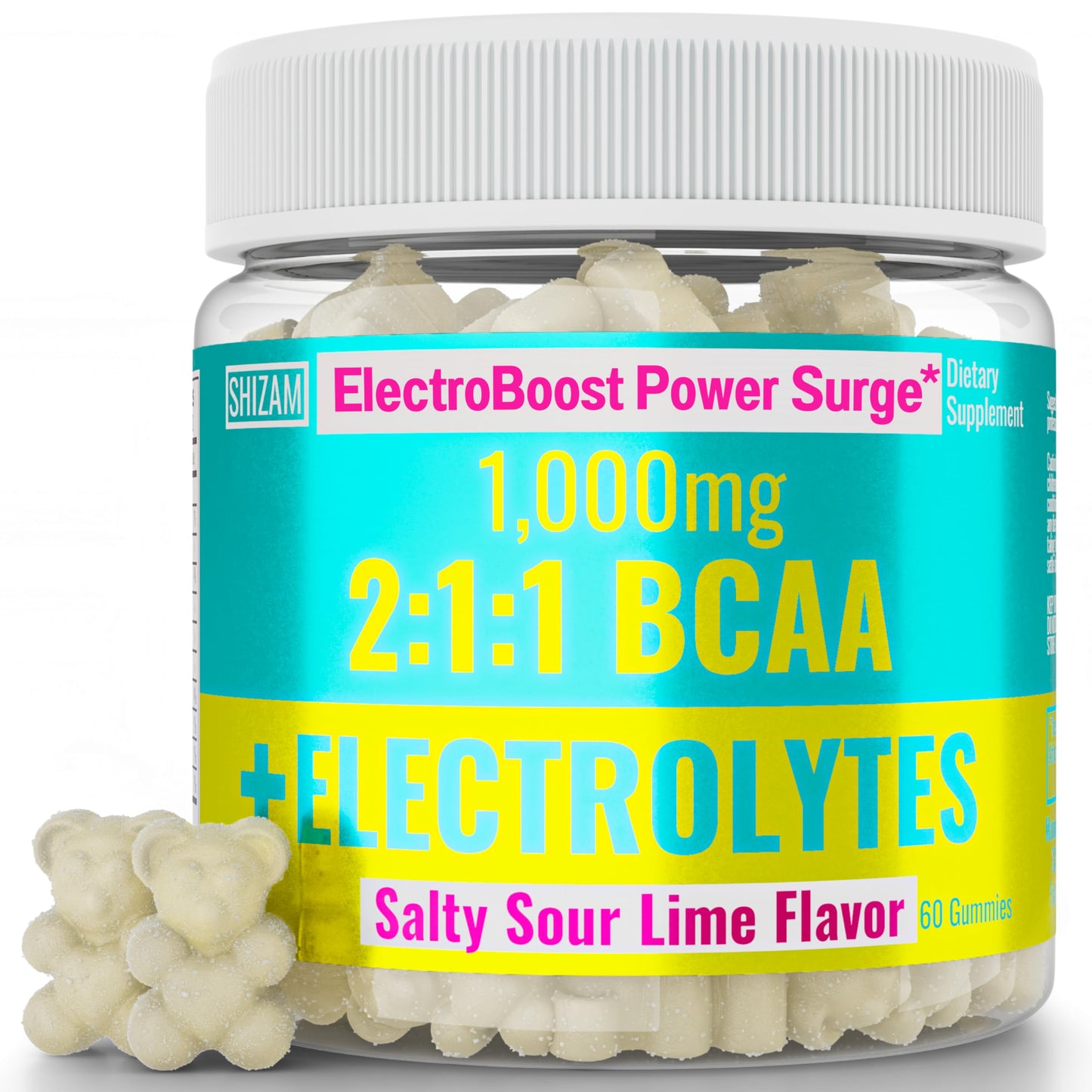 SHIZAM Electrolyte BCAA 60 Gummies