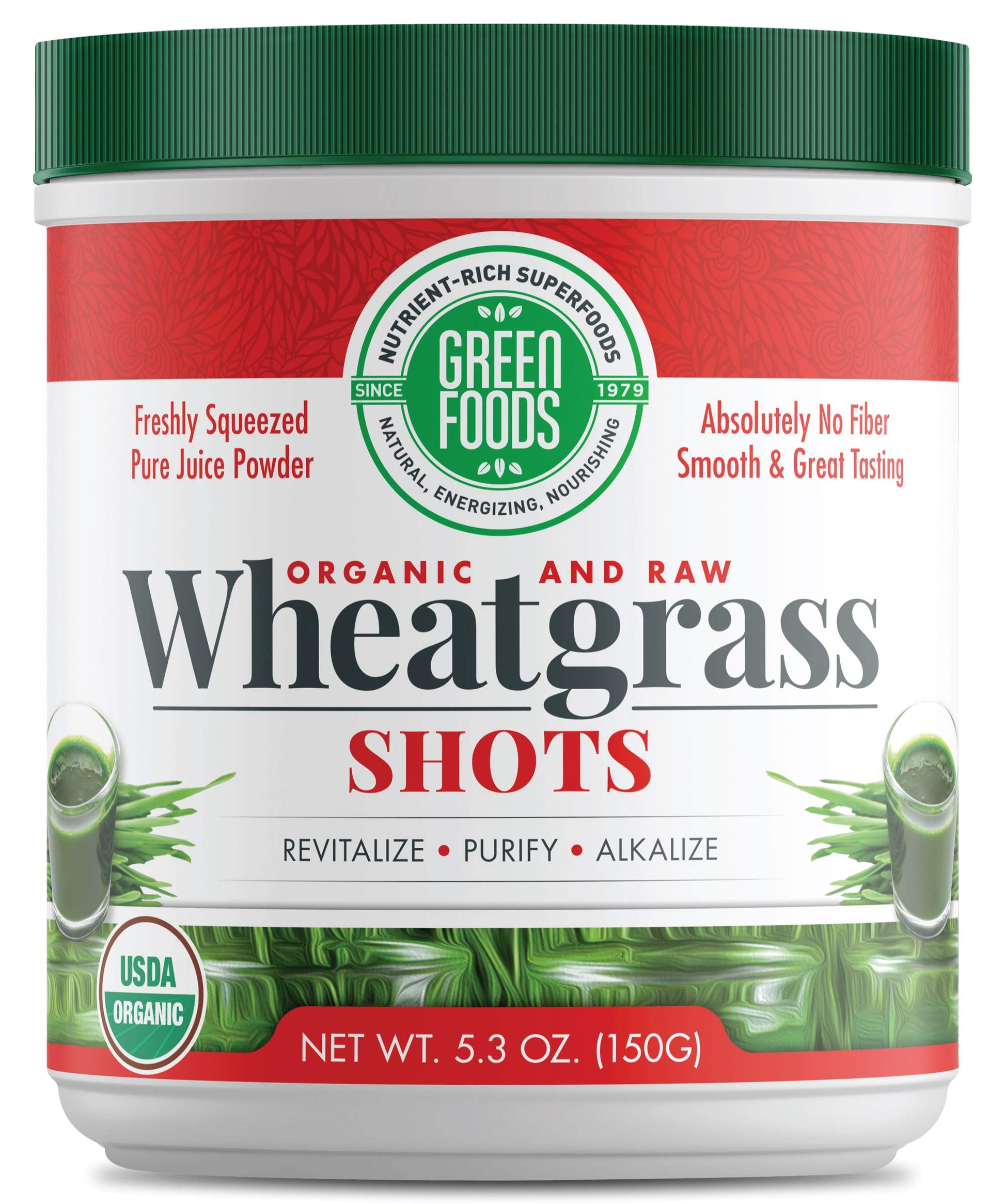 Green Foods Wheat Grass Shots Powder 5.3 oz