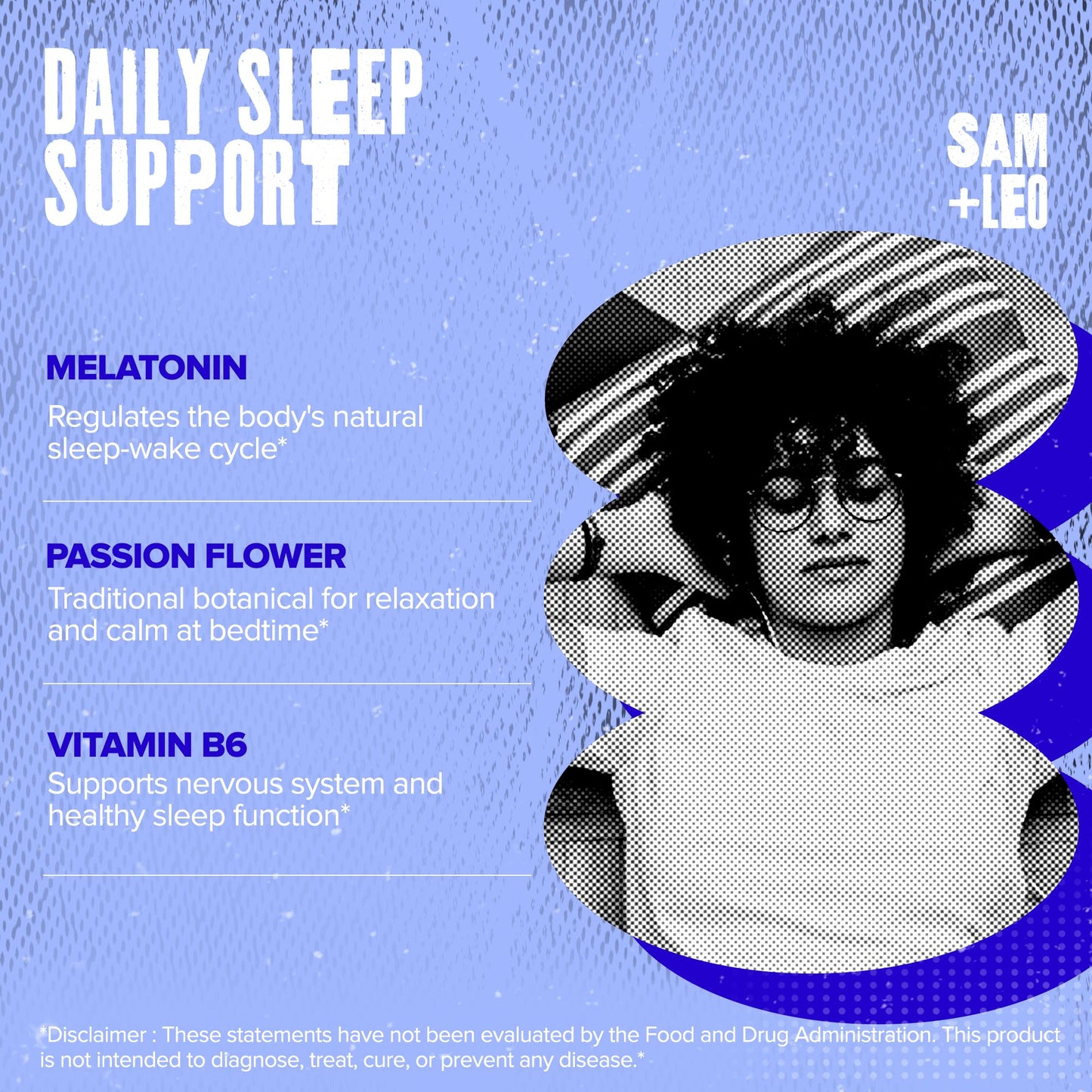 SAM+LEO Sleep Gummies for Kids & Teens, 60 Gummies