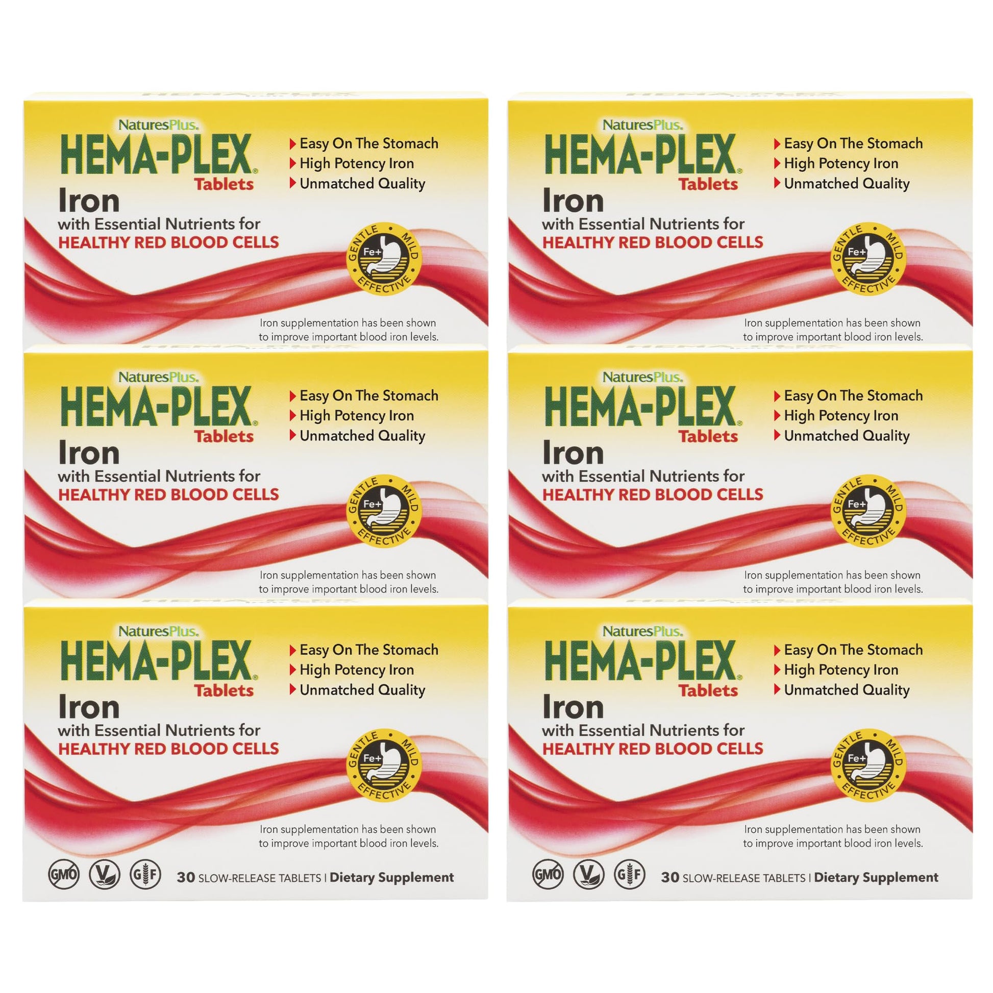 NaturesPlus Hema-Plex Iron 180 Tablets