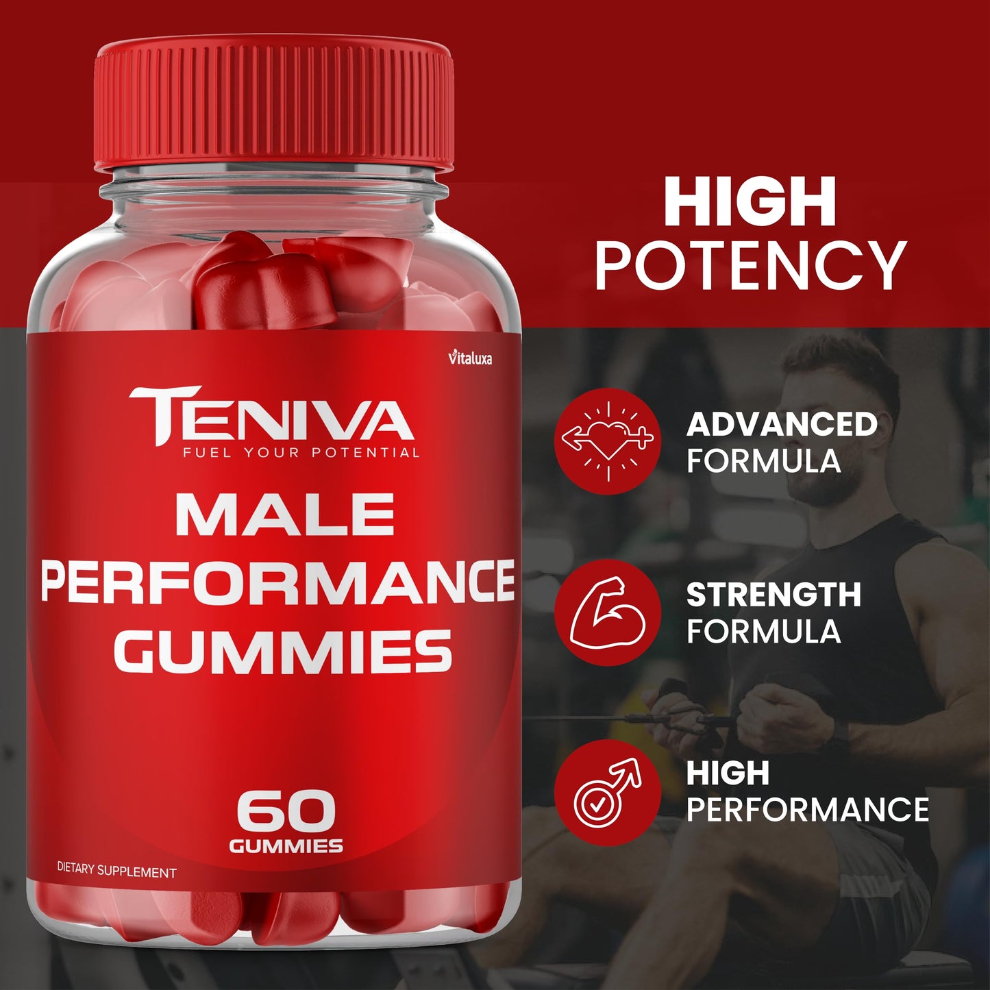 Vitaluxa Teniva Gummies 180 Count
