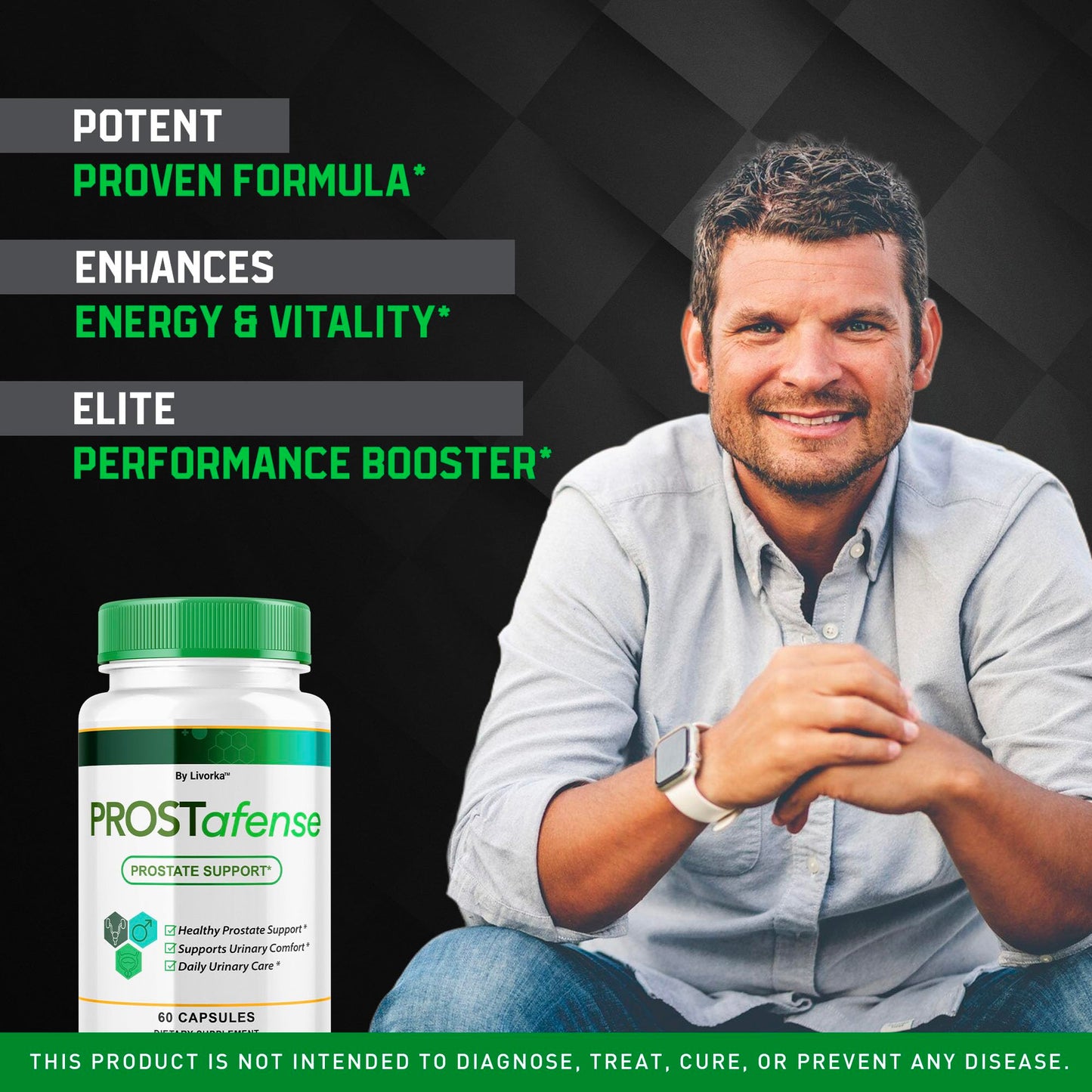 LIVORKA Prostafense Health Supplements for Men Capsule, 300 Capsules