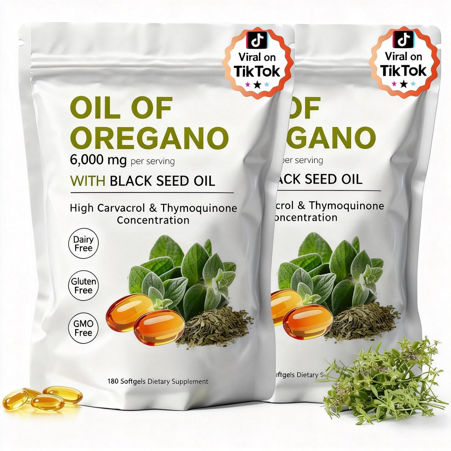 KITABIO Oil of Oregano Softgels 360 Softgels