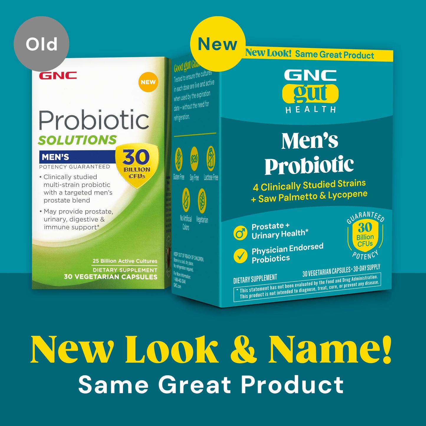 GNC Probiotic Solutions Men's Capsules 30 Count