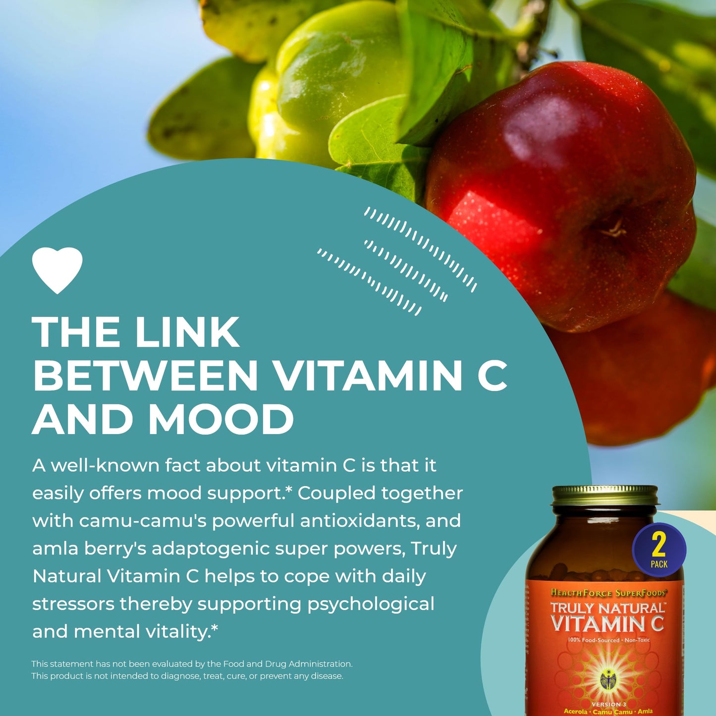 HEALTHFORCE SUPERFOODS Truly Natural Vitamin C Capsules 240 Capsules
