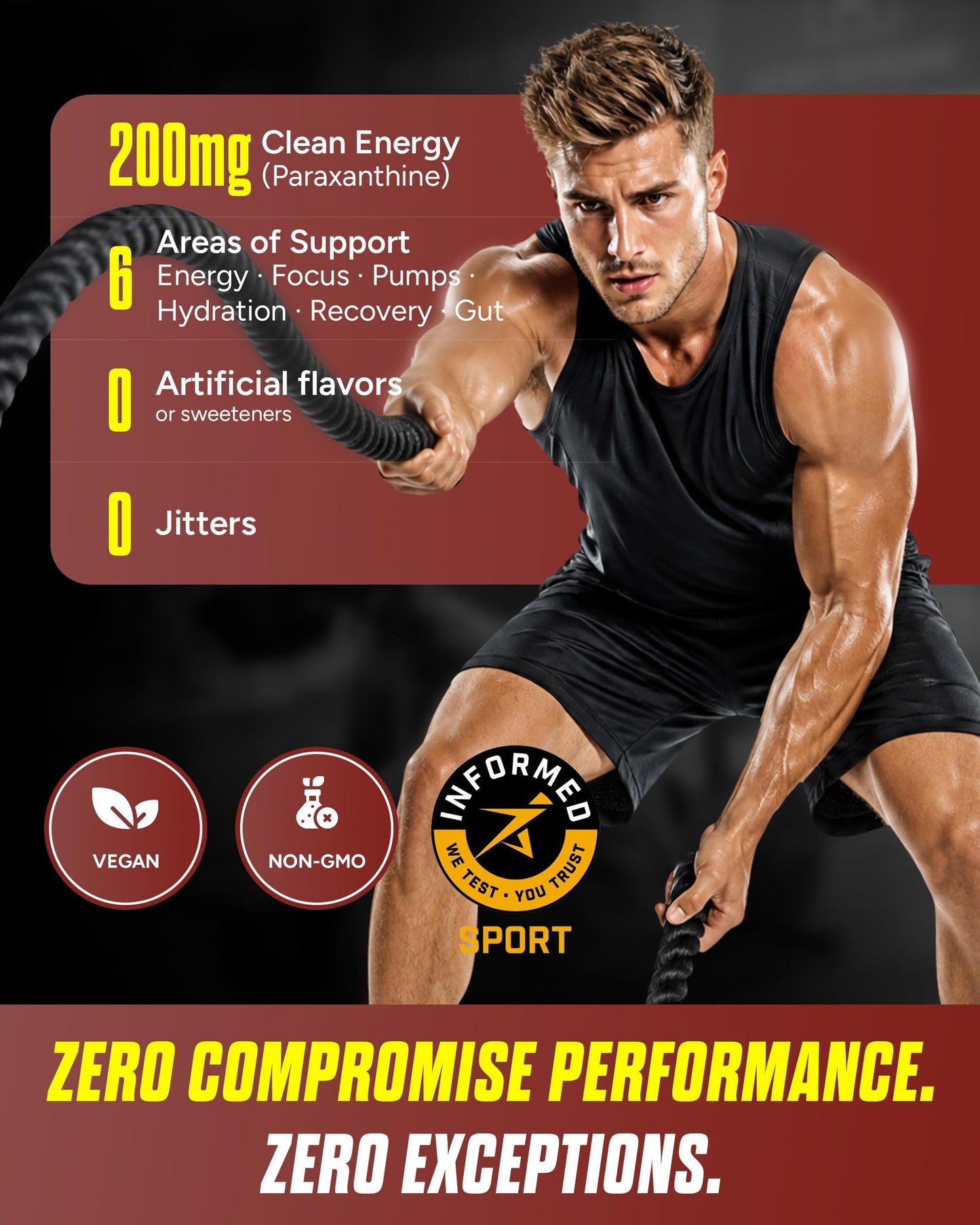 POWER PLAY FUEL Pre Workout Powder for Men & Women, 13.82 oz