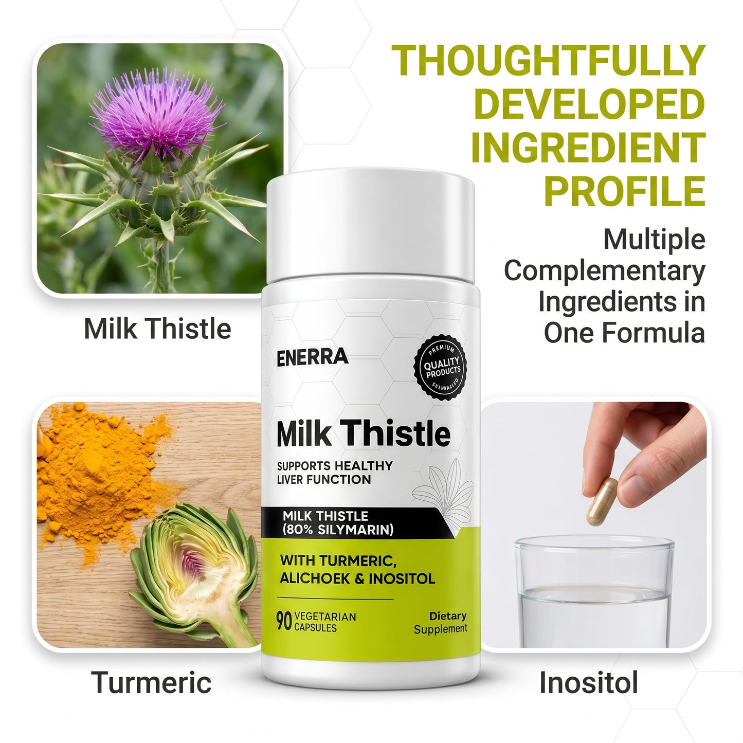 MCArthur Enerra Milk Thistle Capsules, 90 Capsules