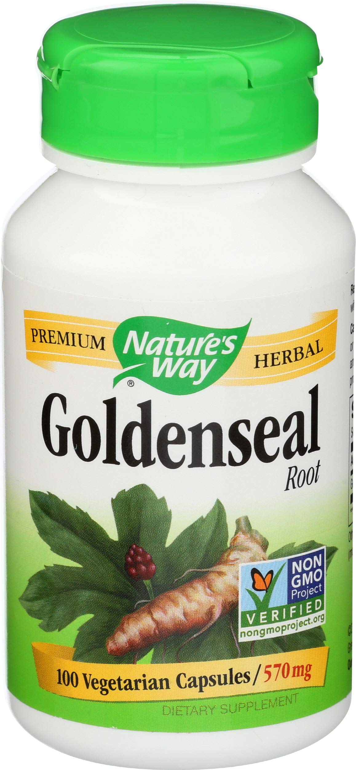 Nature's Way Goldenseal Root Capsules, 200 Count