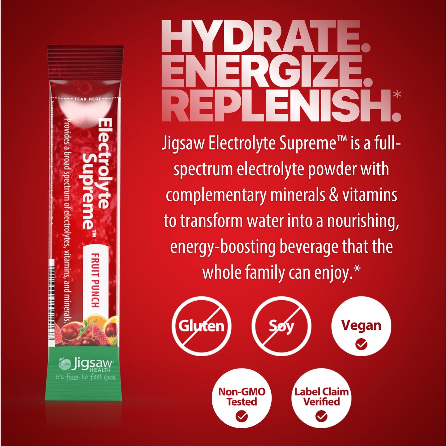 Jigsaw Health Electrolyte Supreme Powder 60 Servings