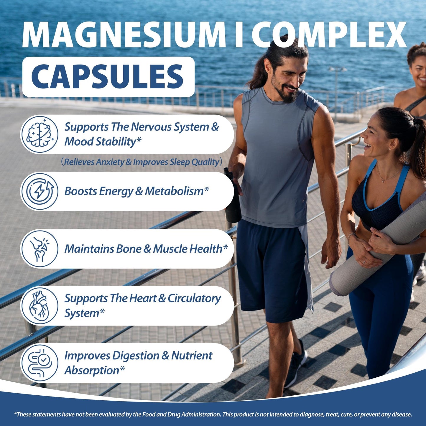 Purpleaf Magnesium Complex Supplement 1000mg Softgels 120