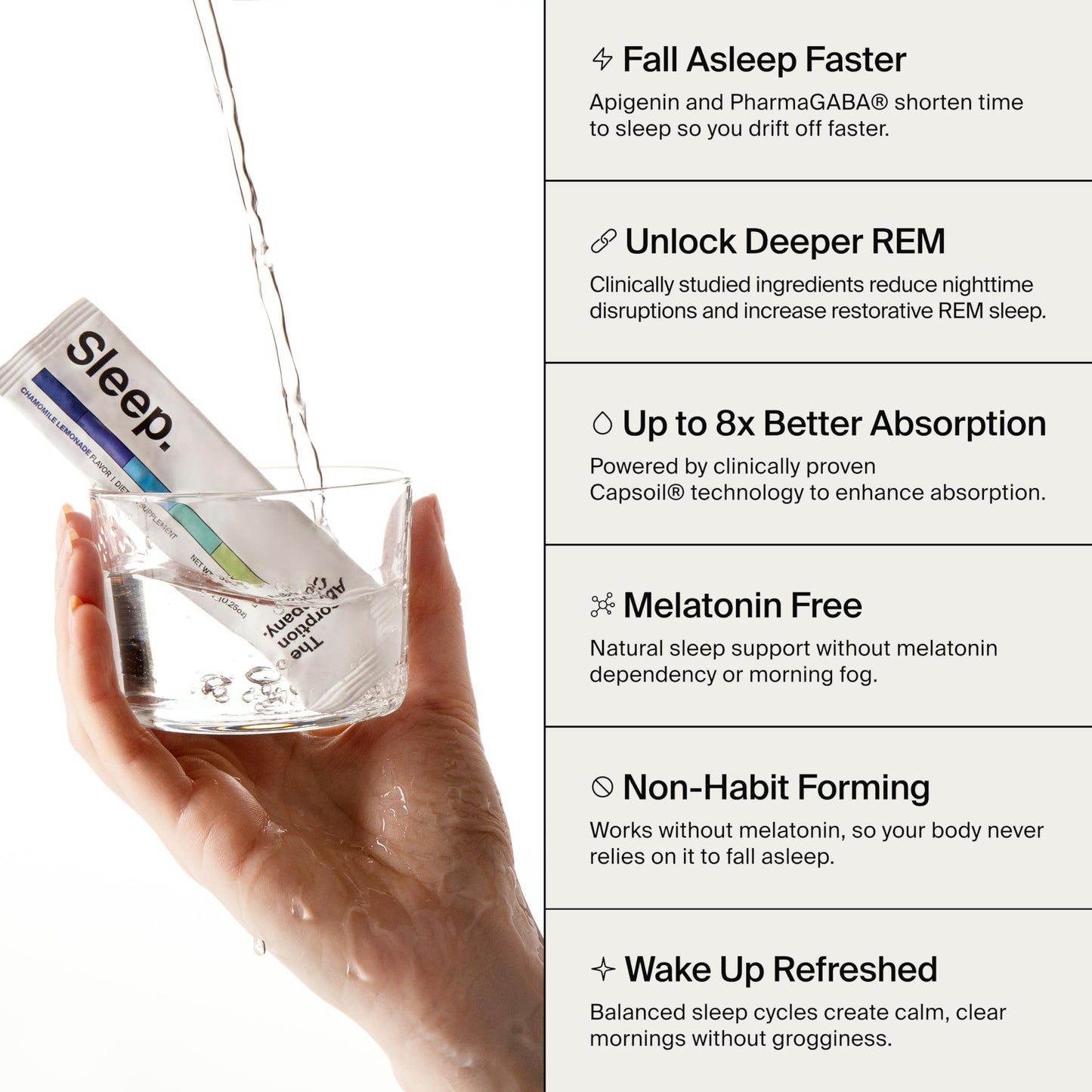 The Absorption Company Sleep Aid Powder Chamomile Lemonade, 2.63