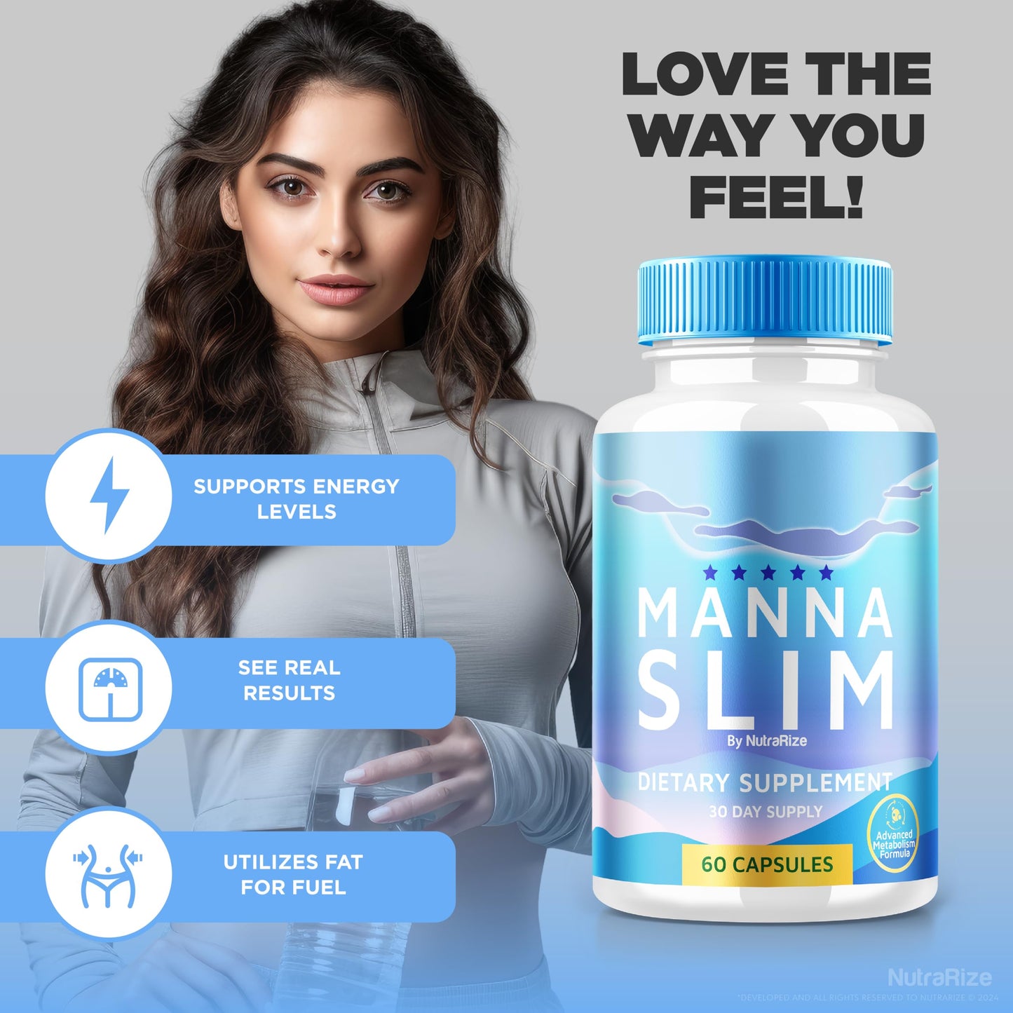 NutraRize Manna Slim Capsules, 60 Capsules