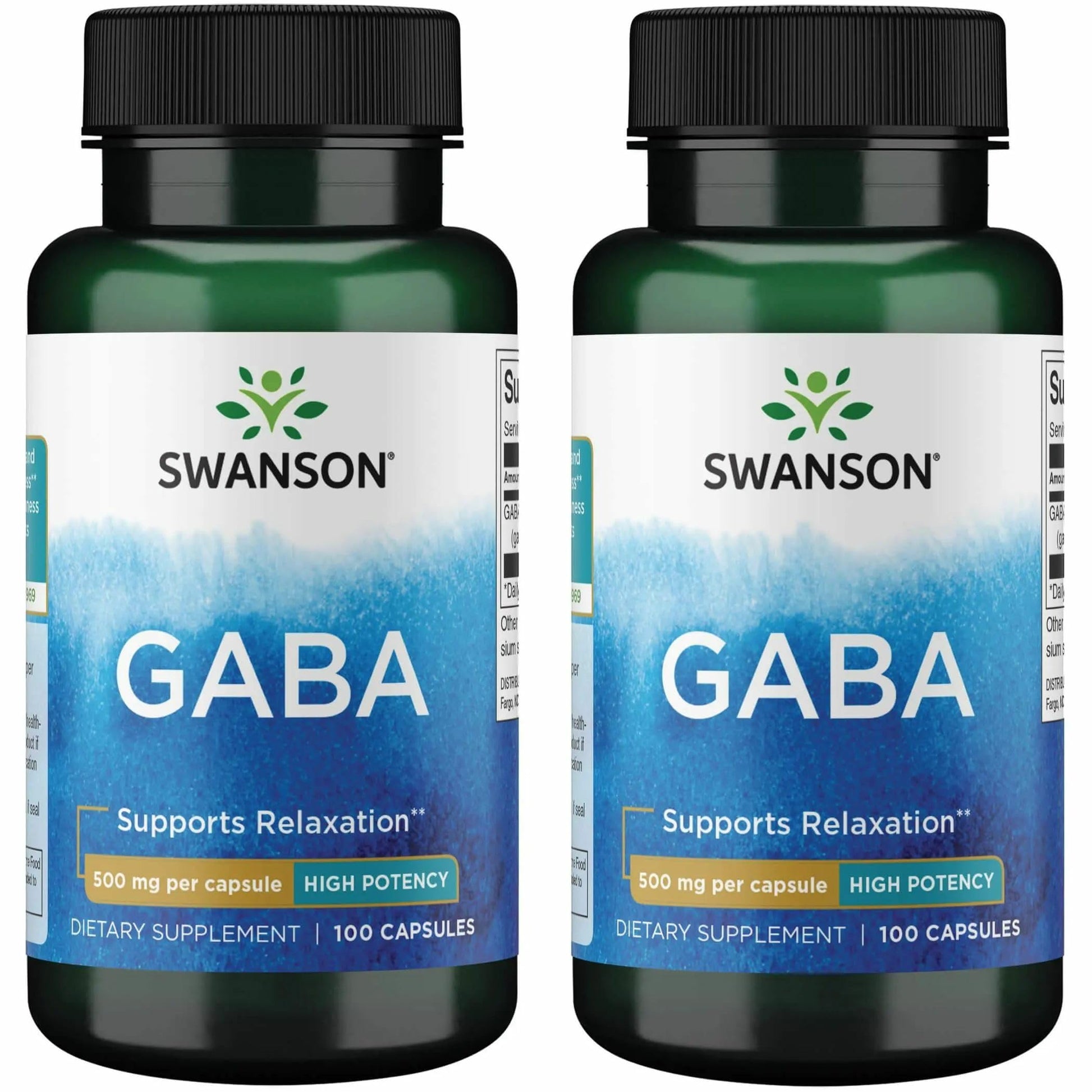 Swanson GABA Amino Acid Supplement Capsule 200 Capsules