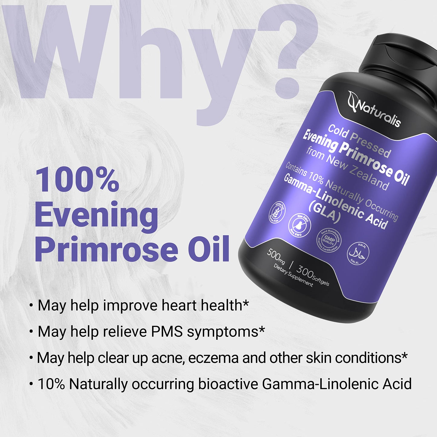 Naturalis Evening Primrose Oil Softgels 300 Count
