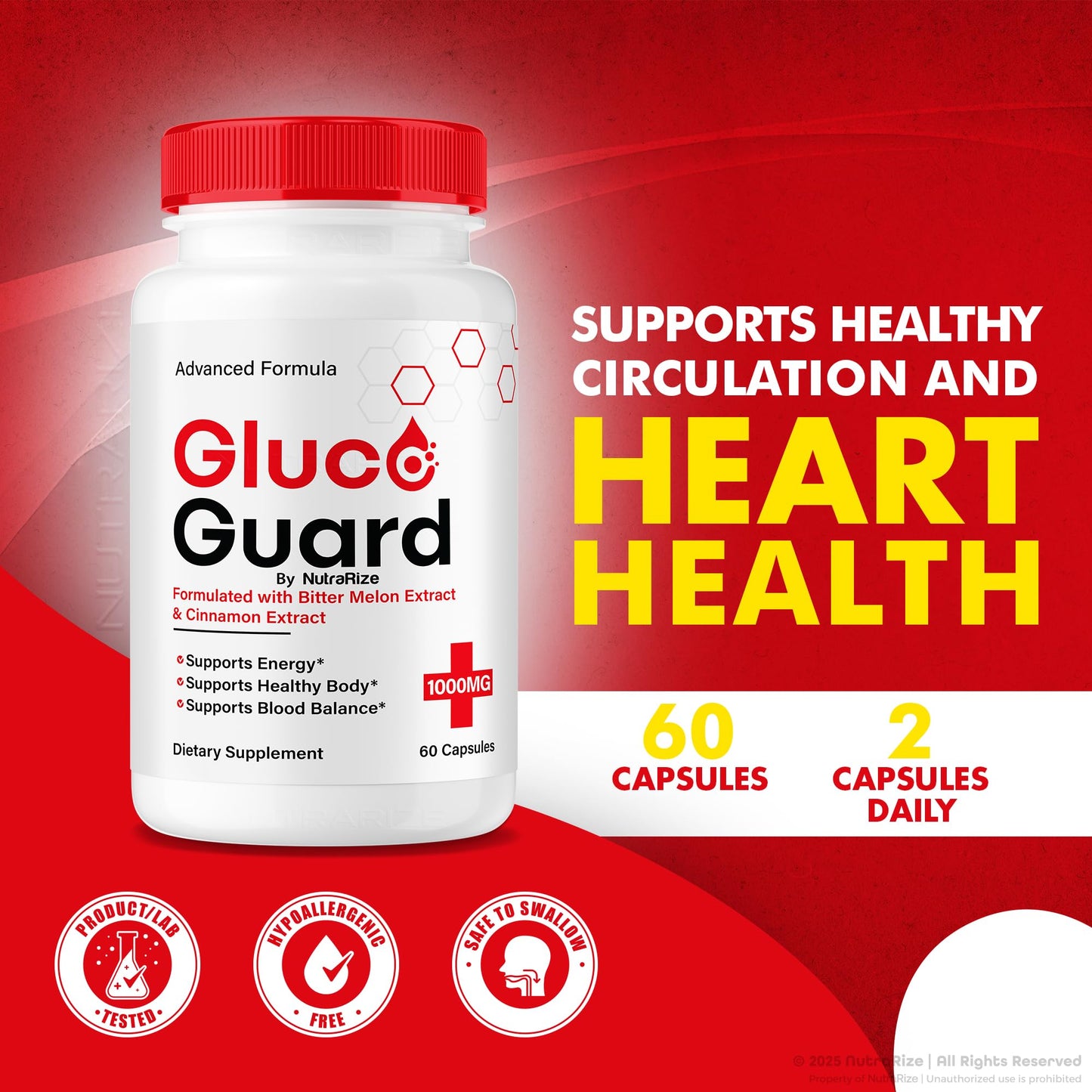 NutraRize Gluco Guard Capsules 60 Capsules