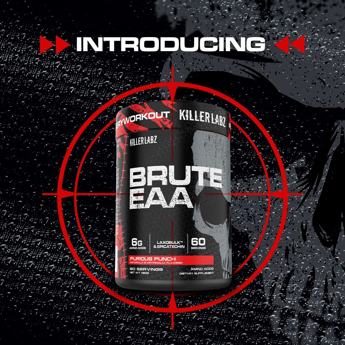 KILLER LABZ Brute EAA Branched Chain & Essential Amino Acids Powder 60 Servings