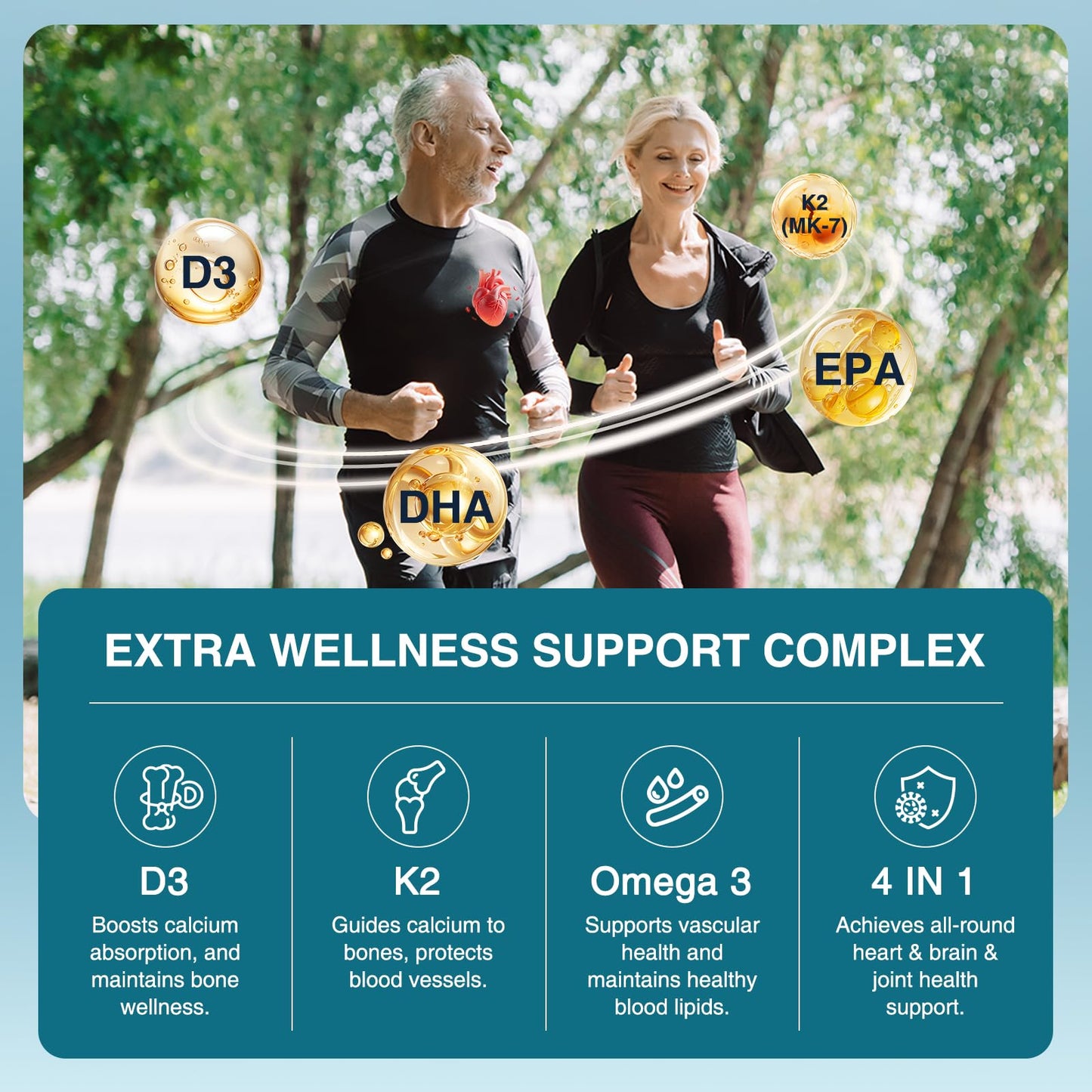 DRFOSTER Omega-3 Fish Oil 2000mg Softgels 120