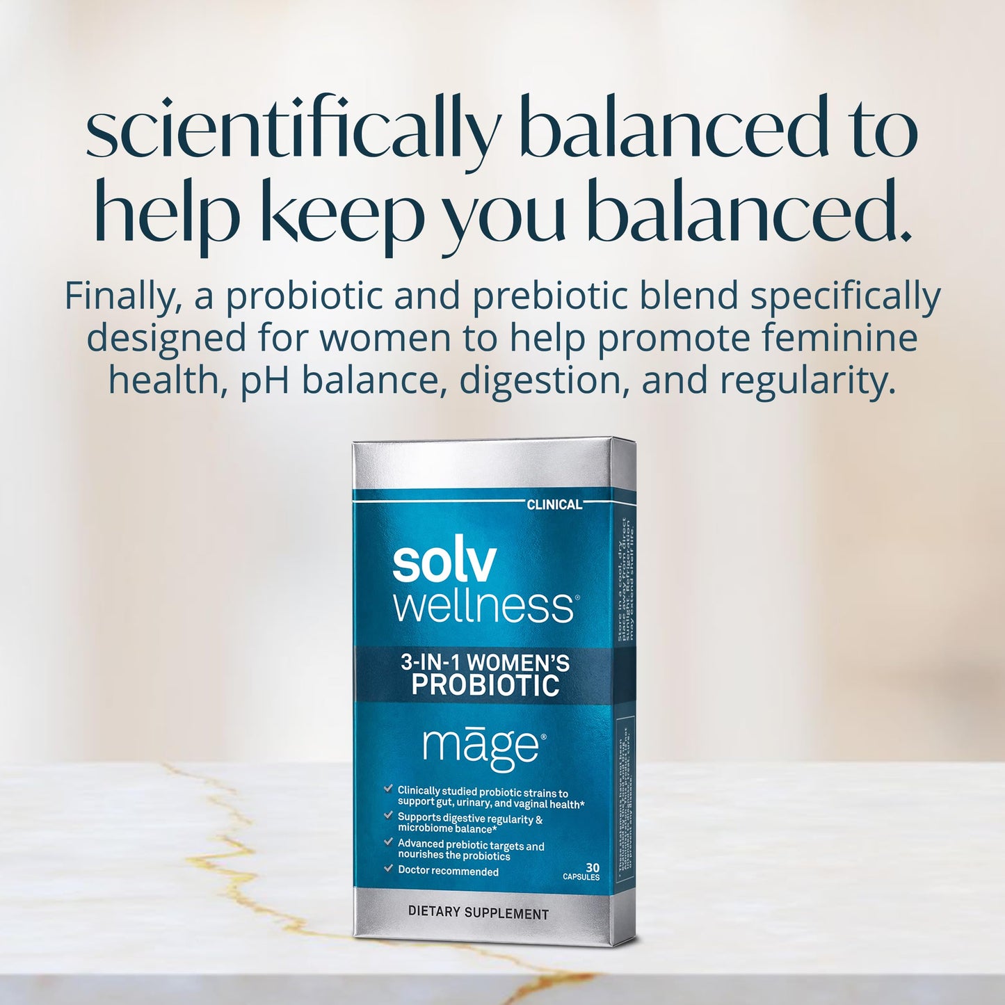 Solv Wellness Mage Probiotic for Her 30 Capsules