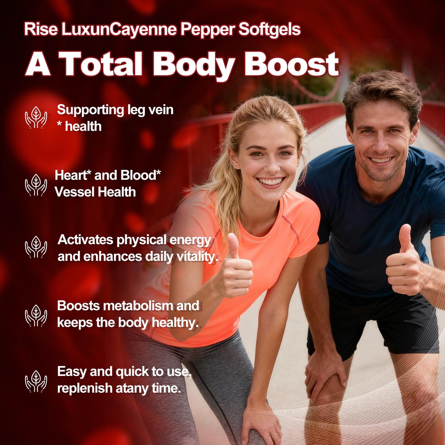 RiseLuxun Cayenne Pepper Softgels Capsule, 300 Count