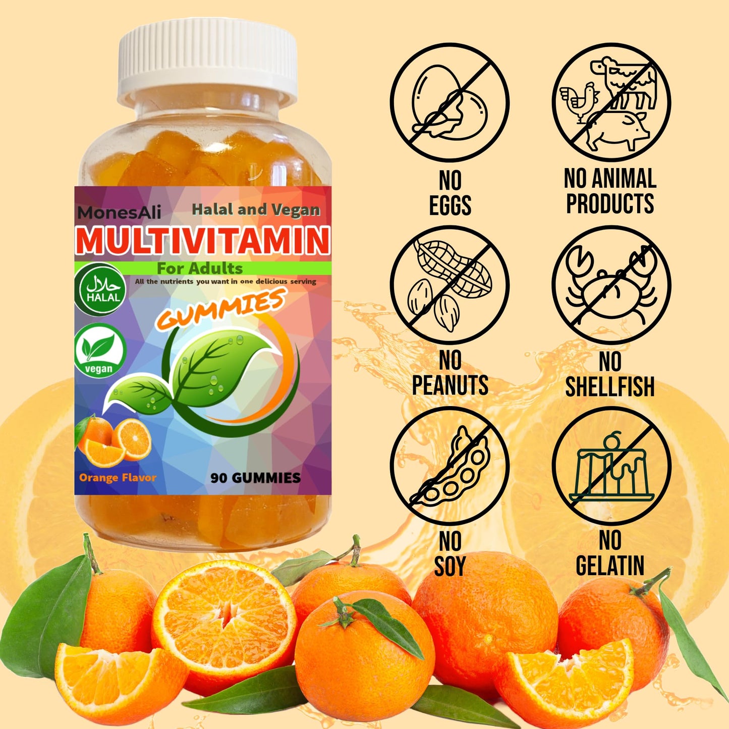 MonesAli Multivitamin Gummies 90 Count
