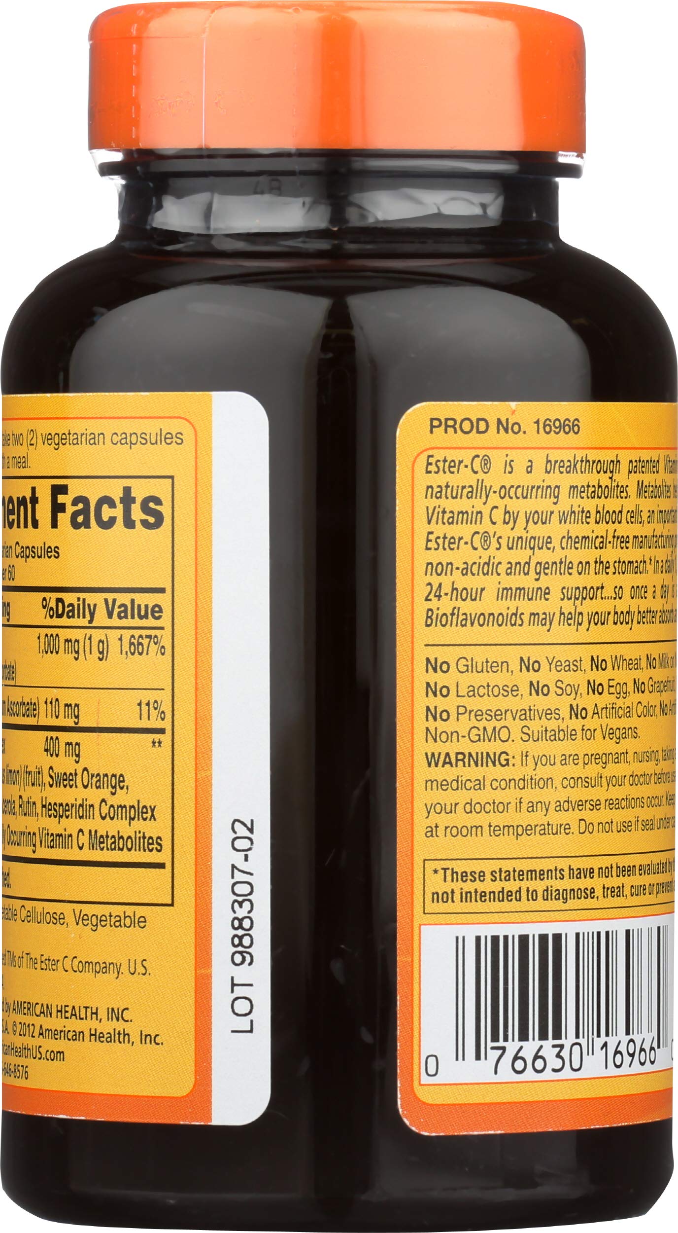American Health Ester-C Capsules, 120 Count