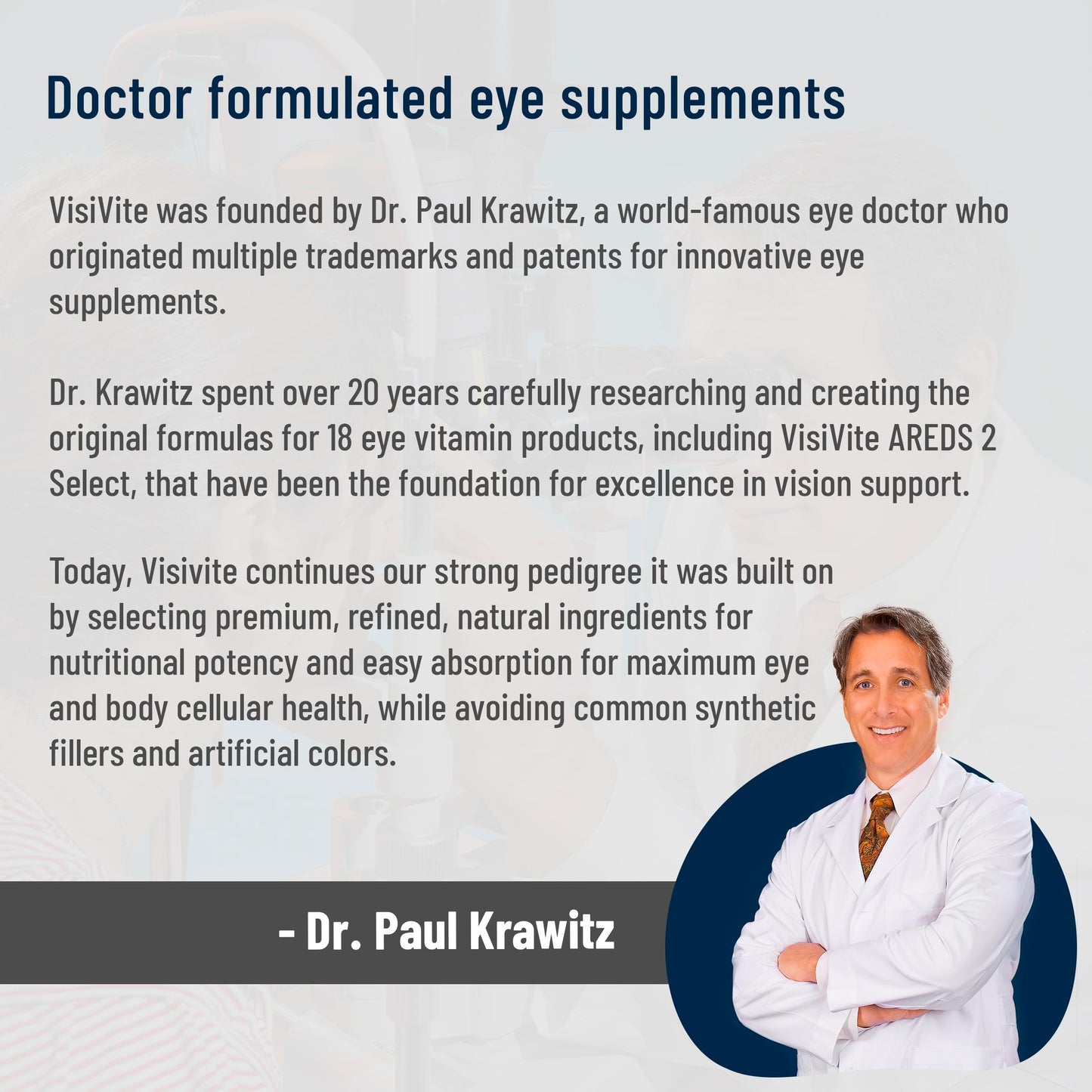 VisiVite AREDS 2 Select Eye Vitamins for Macular Support Capsule 1 Count