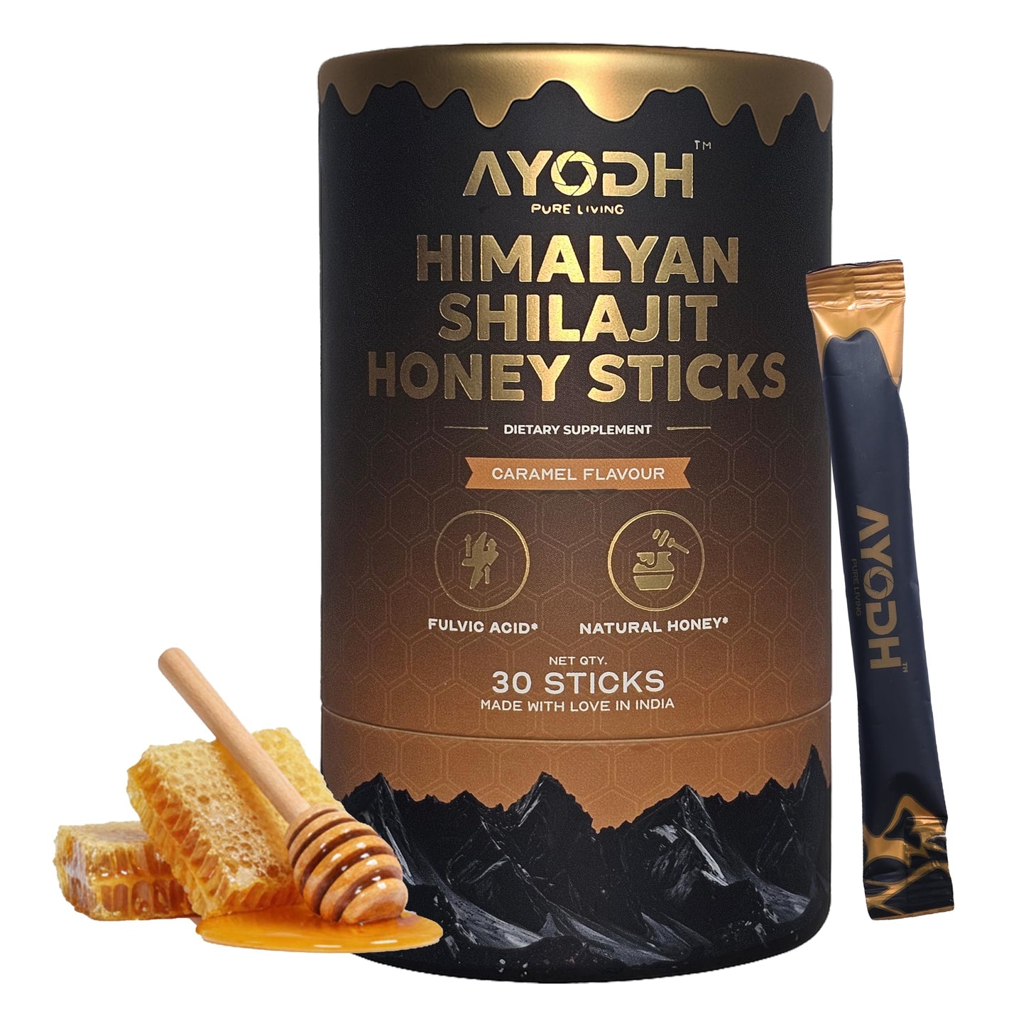AYODH Pure Himalayan Shilajit 4 Softgels