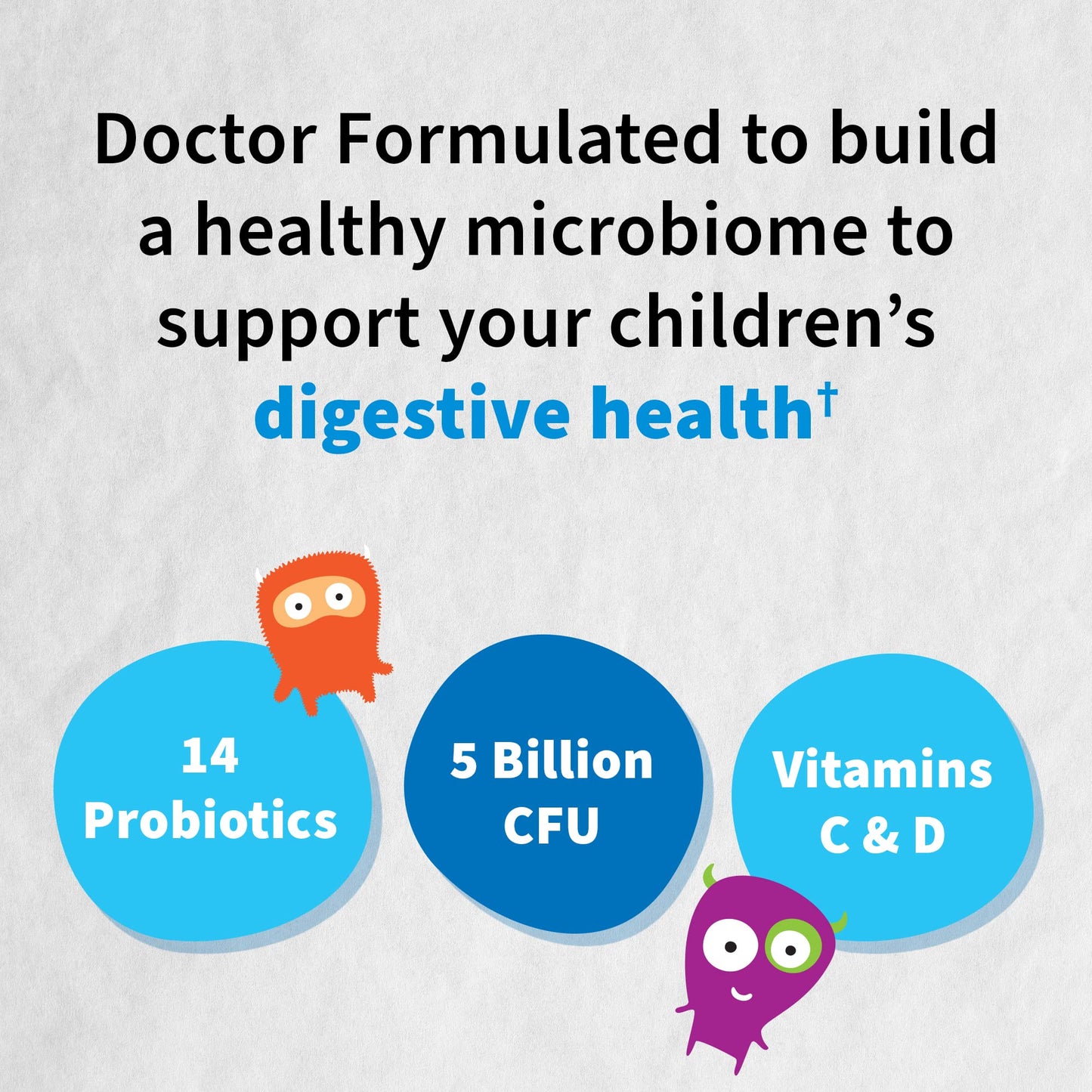 Garden of Life Dr. Formulated Probiotics Organic Kids+ Digestive Health Support with Prebiotic Fiber & Vitamins C & D - Supports Immune Function Chewables, 30 Count
