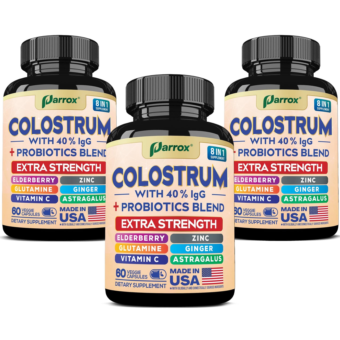 Parrox Colostrum Supplement Capsule, 180 Capsules