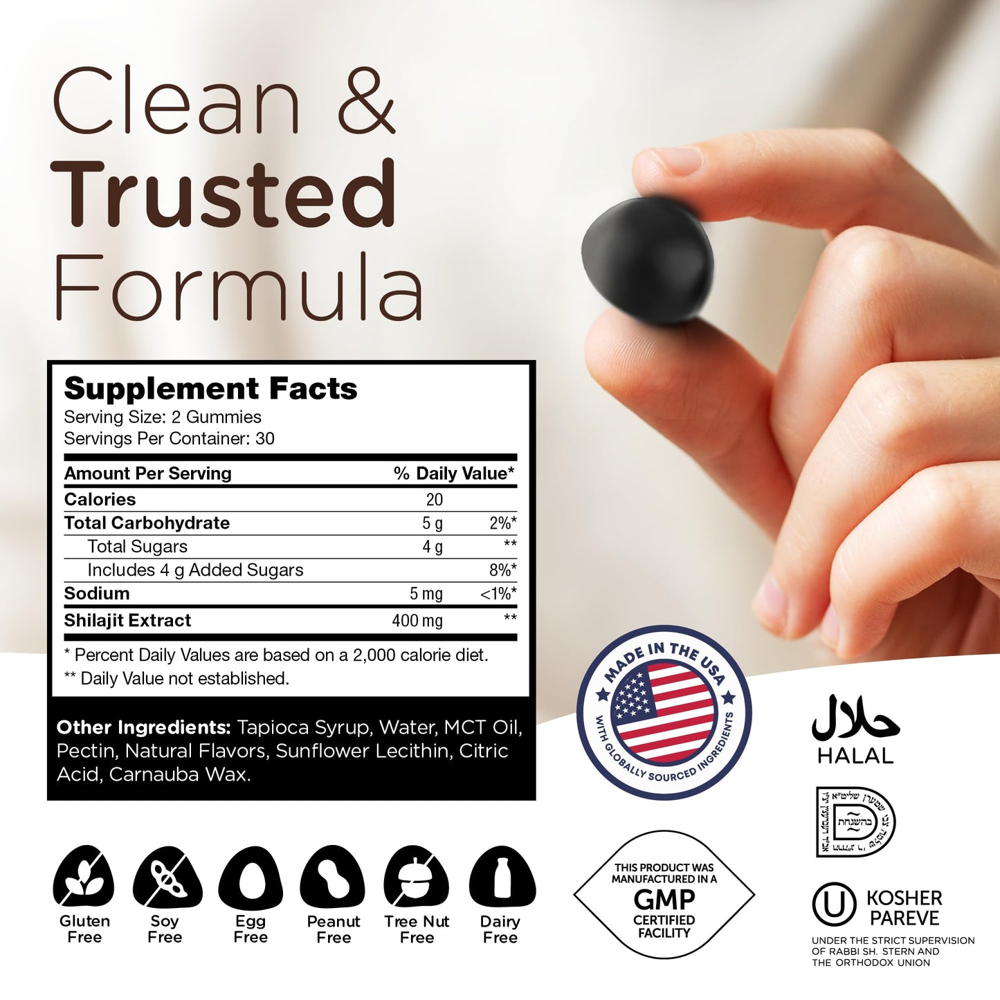 Zahler Chapter One Shilajit Gummies 60 Count