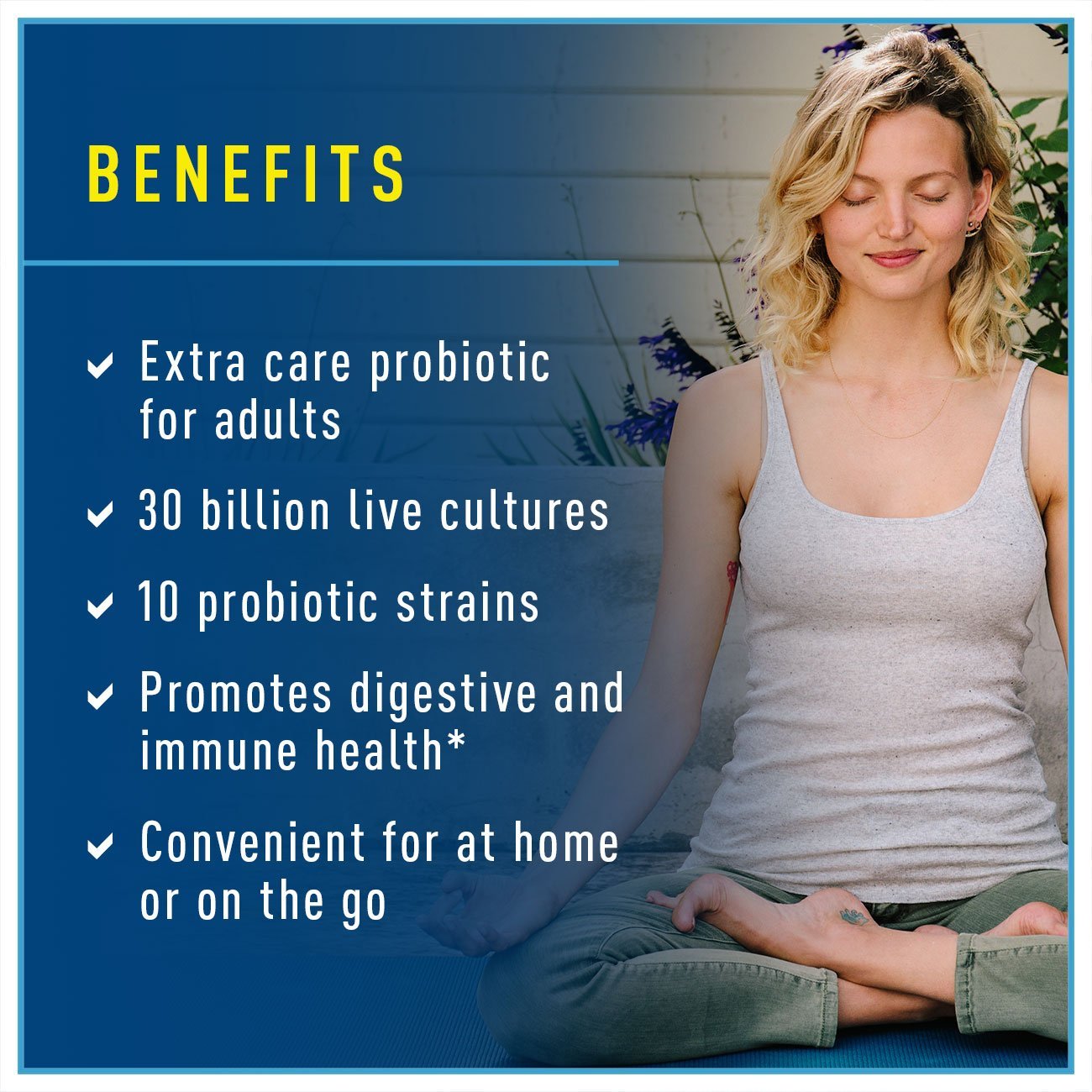 Renew Life Ultimate Flora Probiotic Extra Care Go Pack Vegetable Capsules, 30 Count