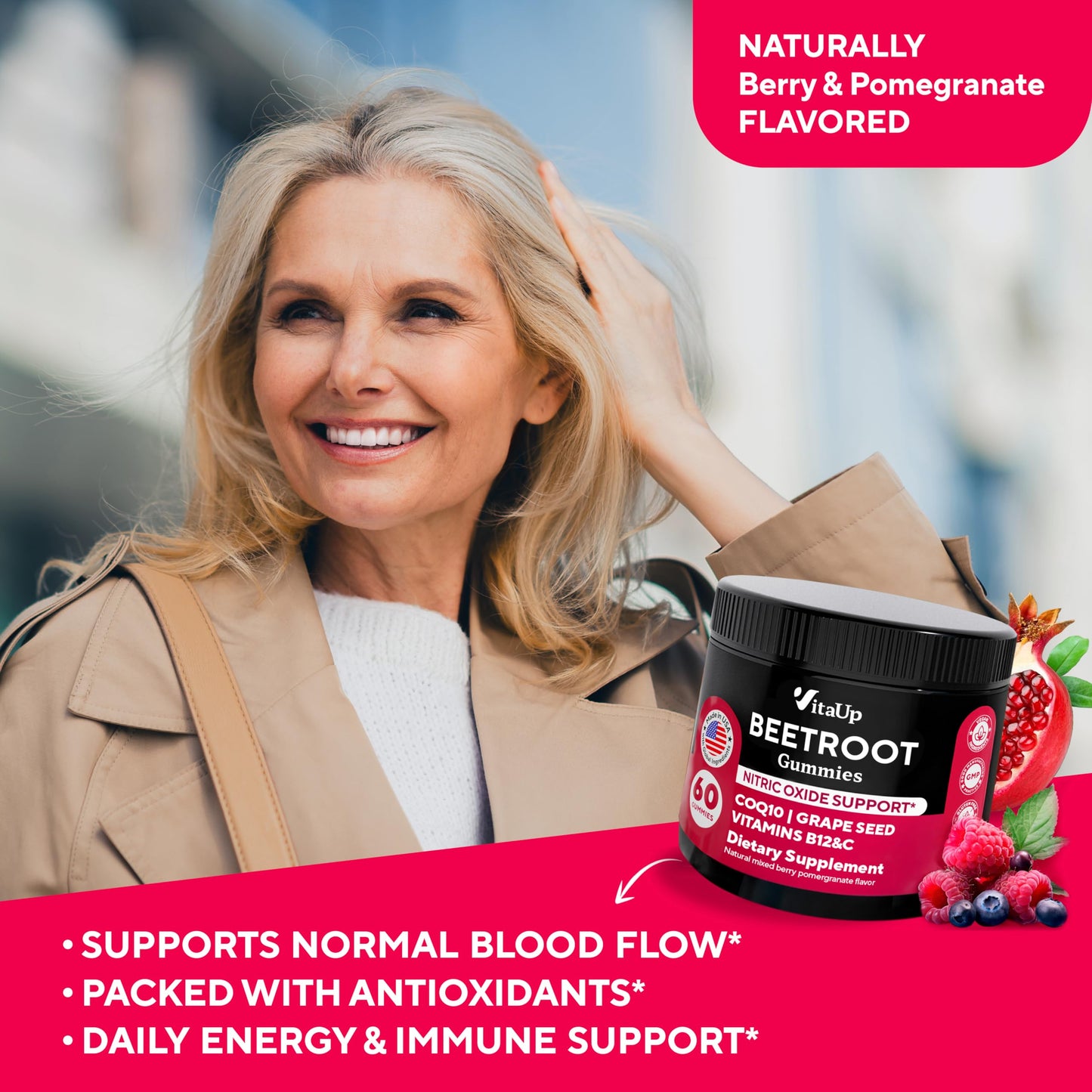 VitaUp Beet Root Gummies 180 Count