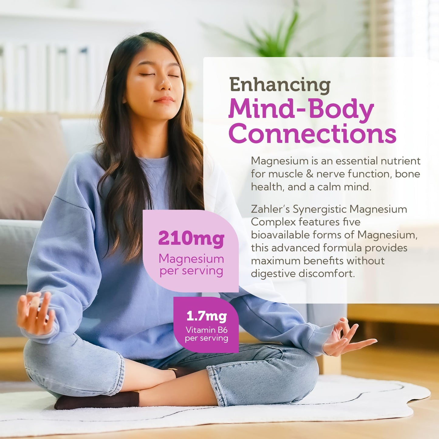 Zahler Magnesium Complex Capsule, 60 Count