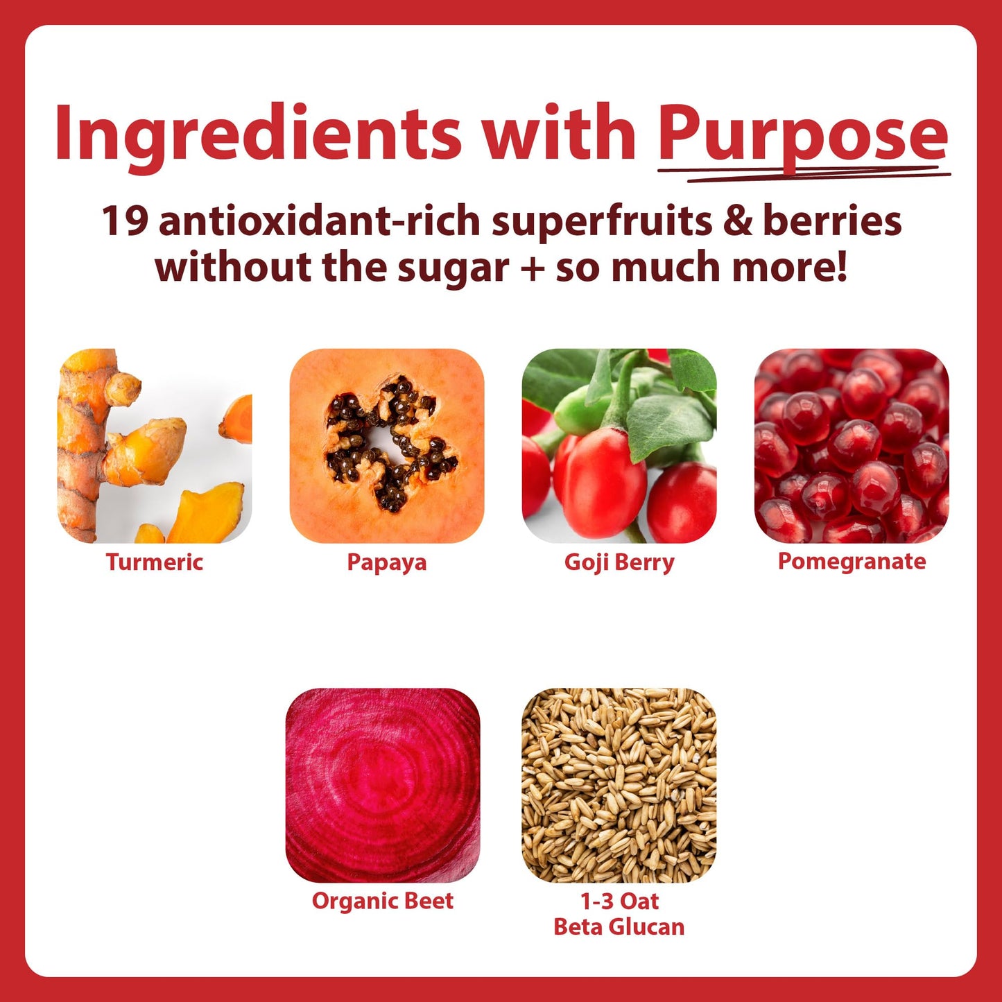 MacroLife Naturals Miracle Reds Superfood Powder, 4 oz