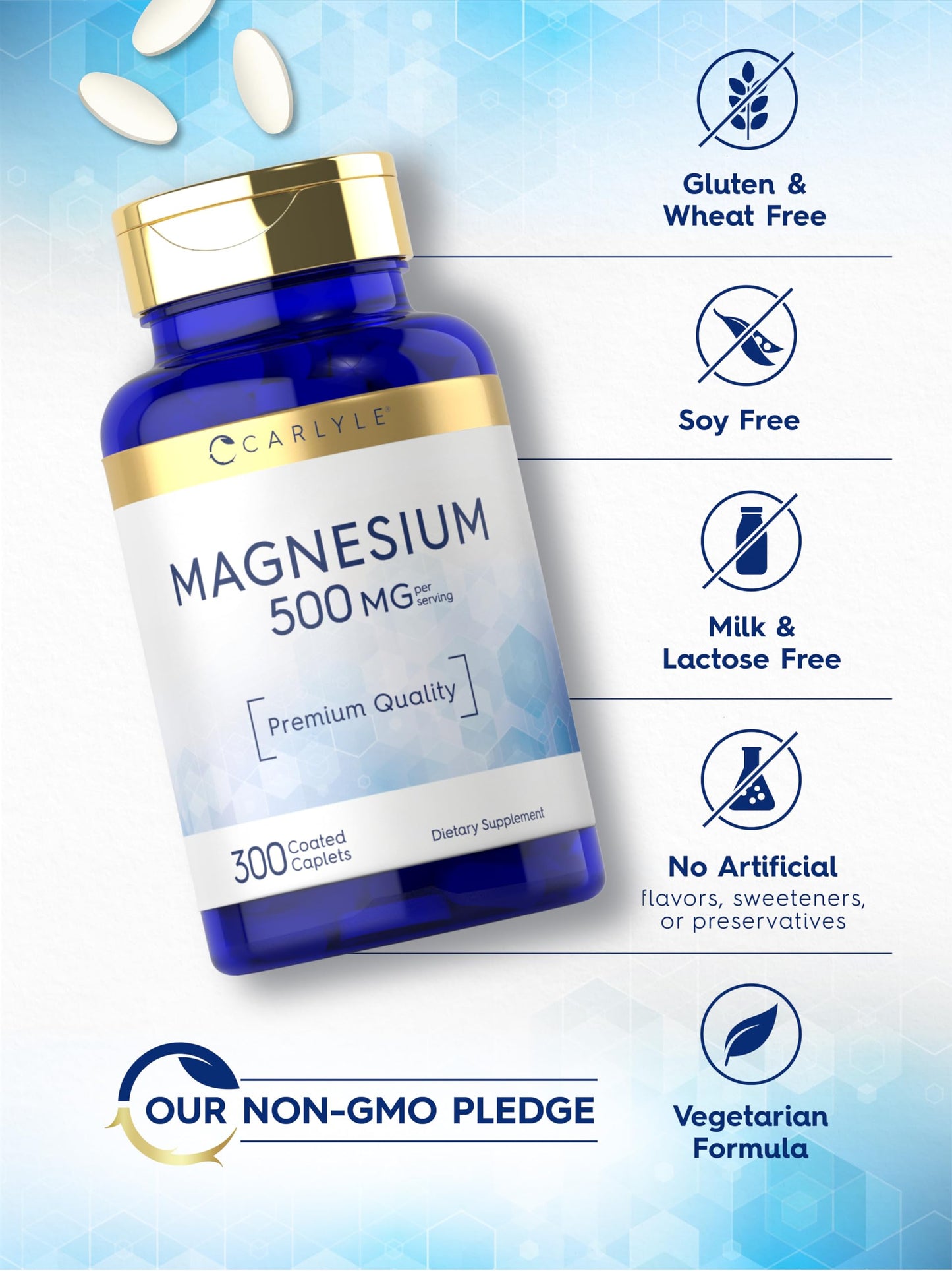 Carlyle Magnesium Oxide 500mg Caplets 300