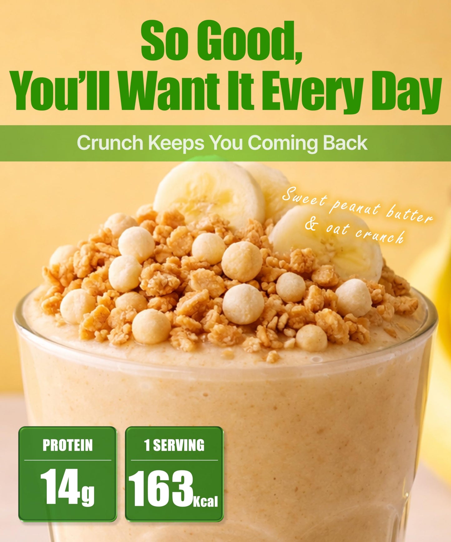 MEAL IT Banana Protein Shake with Oat Crunch & Korean Streusel Crumble Powder, Pack of 7