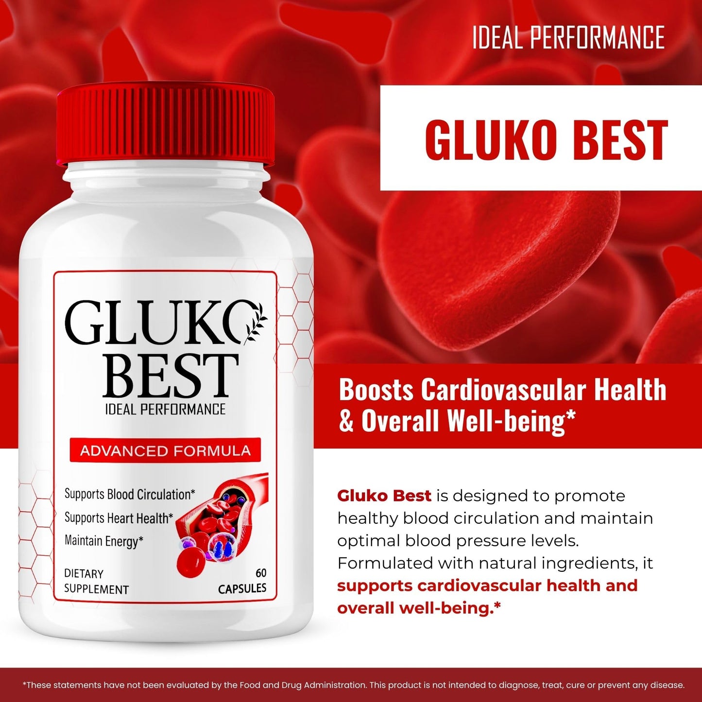 IDEAL PERFORMANCE GlukoBest Capsules 180 Count