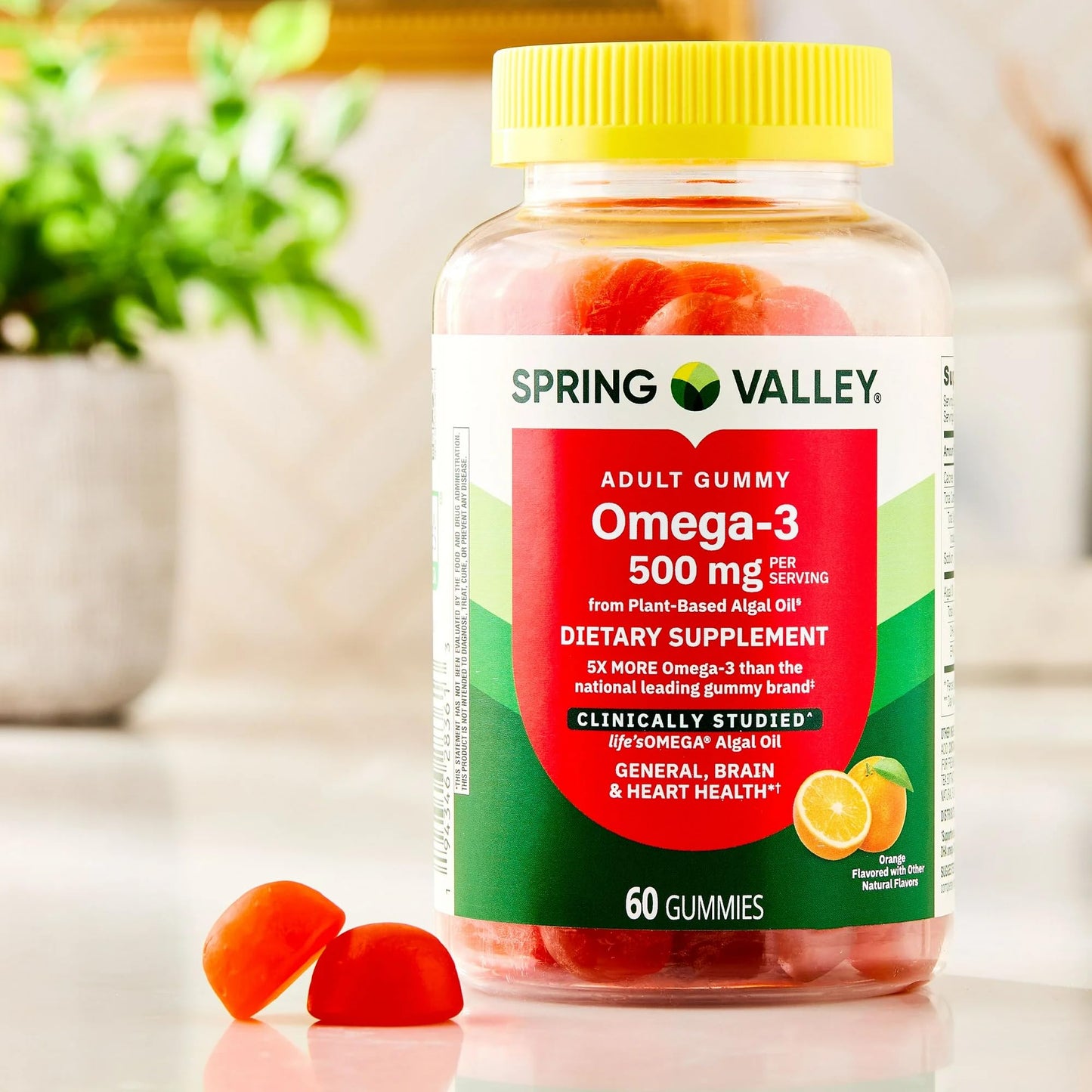 SUREFECT Omega-3 from Plant-Based Algal Oil, 60 Gummies
