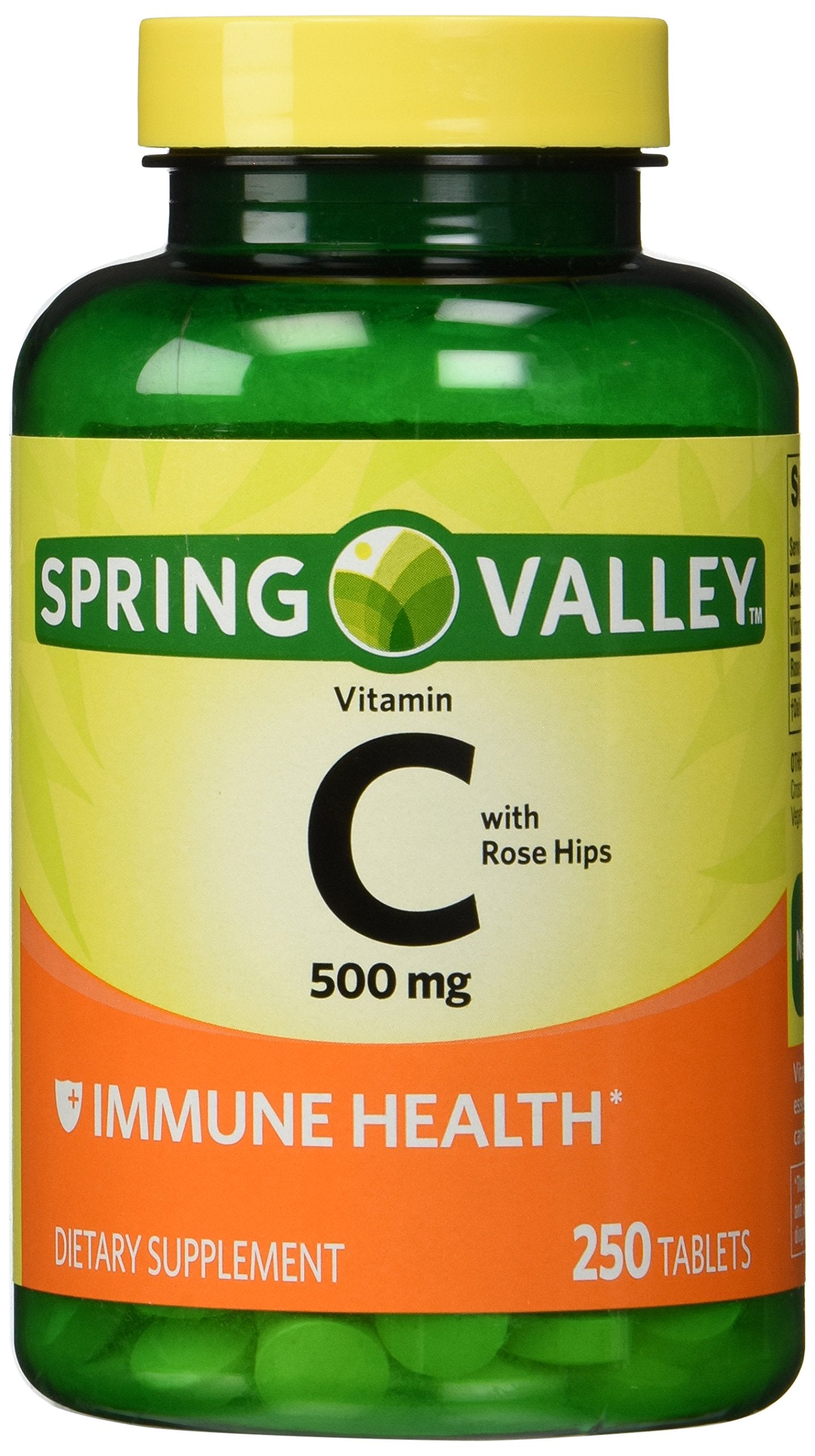 Spring Valley Vitamin C with Rose Hips 500 mg, 250 Tablets