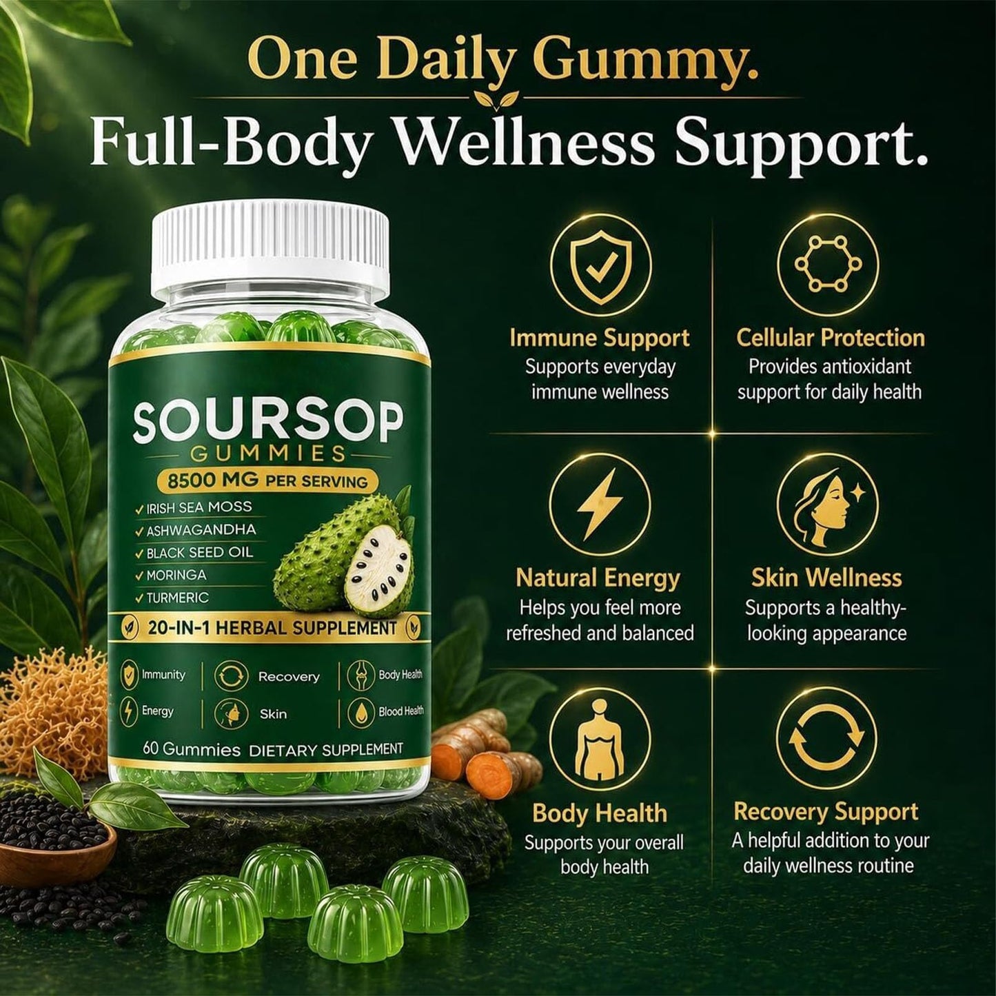 Generic Soursop Gummies 1 Count