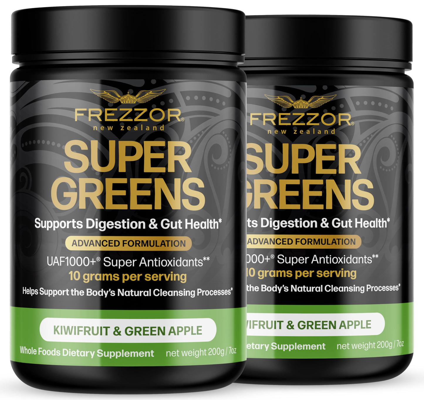 FREZZOR Super Greens with UAF1000+ Powder, 14 Ounces