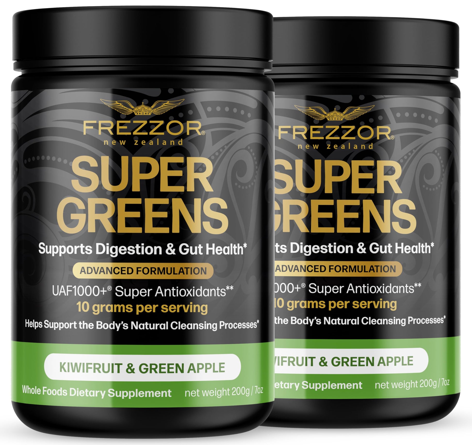 FREZZOR Super Greens with UAF1000+ Powder, 14 Ounces