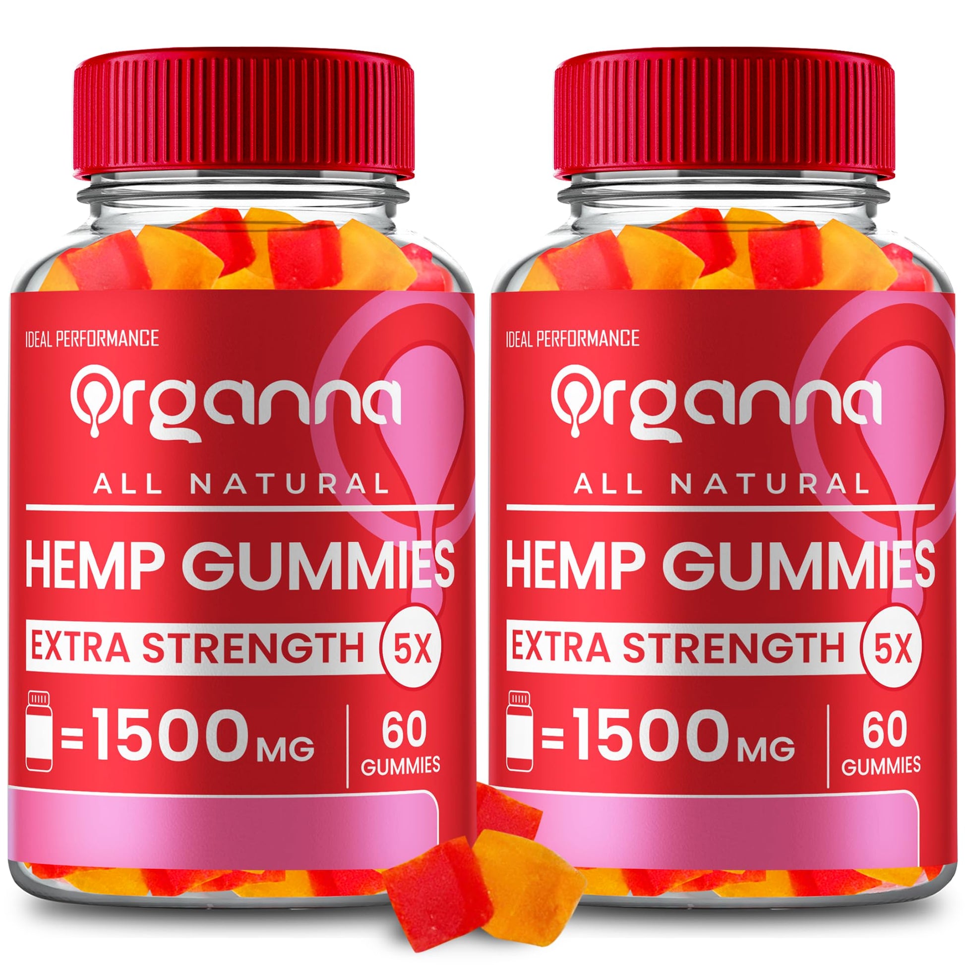 Ideal Performance Organna Full Spectrum Gummies - Maximum Strength, 120 Gummies